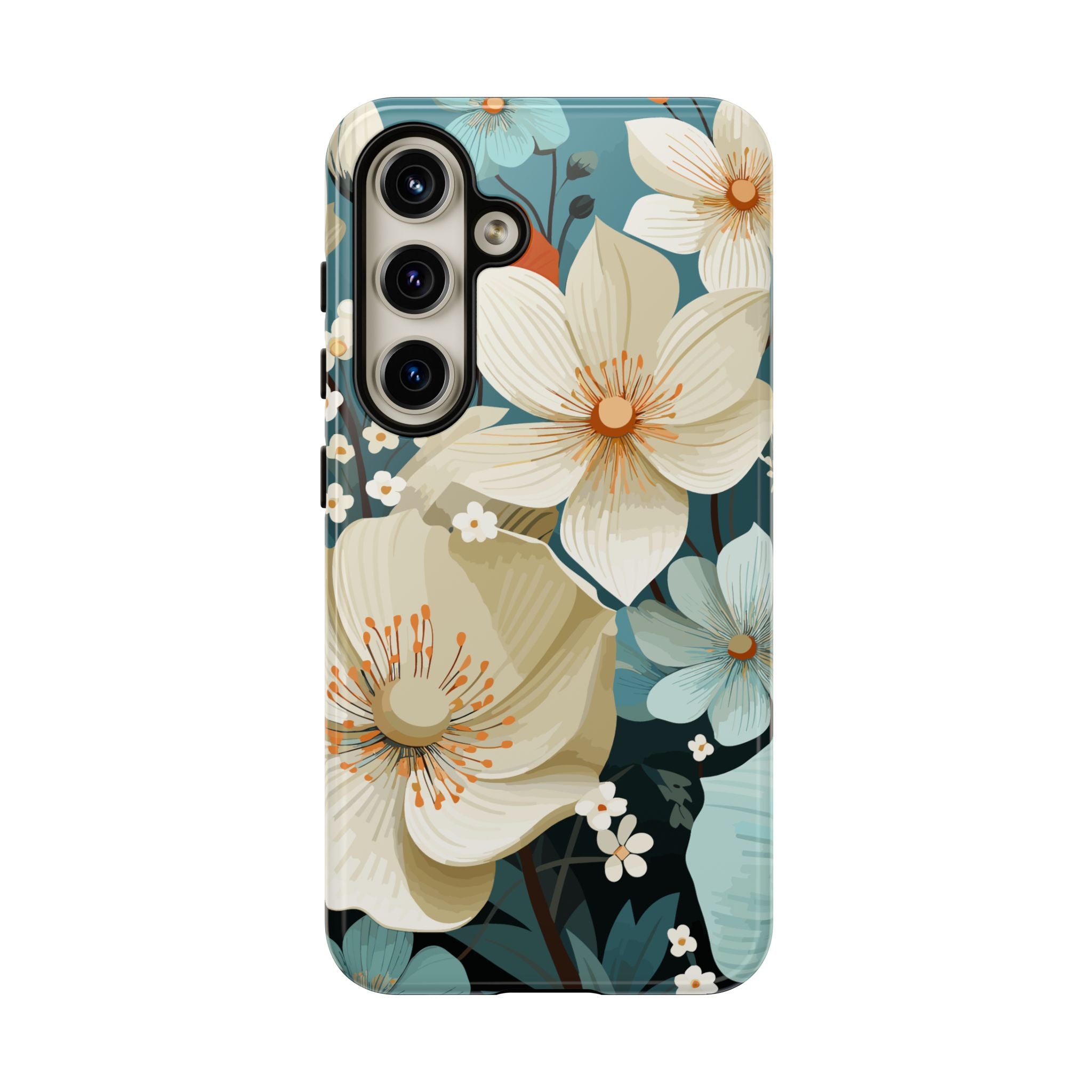 Floral Phone Case, Stylish Tough Cases with Botanical Design, Flower Print Phone Cover, Gifts for Nature Lovers, Eco-Friendly Mobile Cover