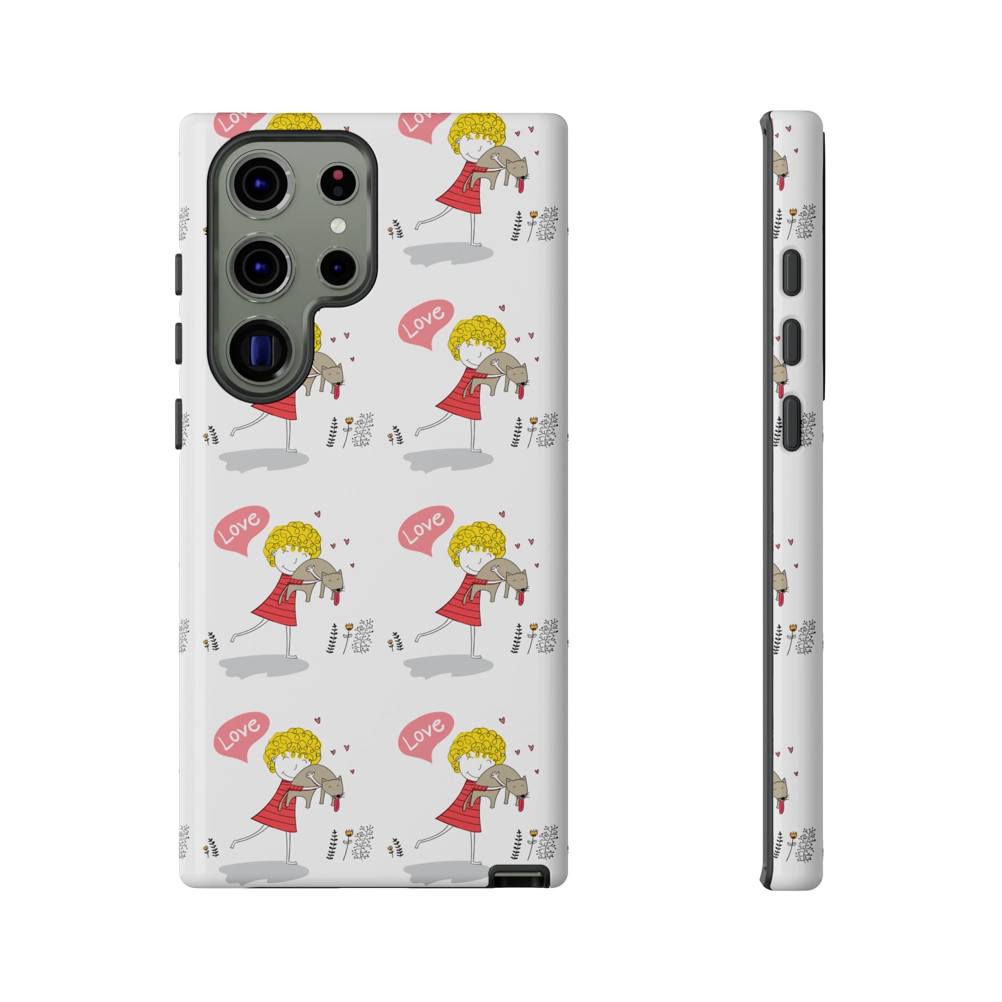 Love-Themed Phone Case | Cute Pet Lover Accessory, Perfect Gift for Birthdays, Anniversaries, Animal Lovers, Valentine's Day