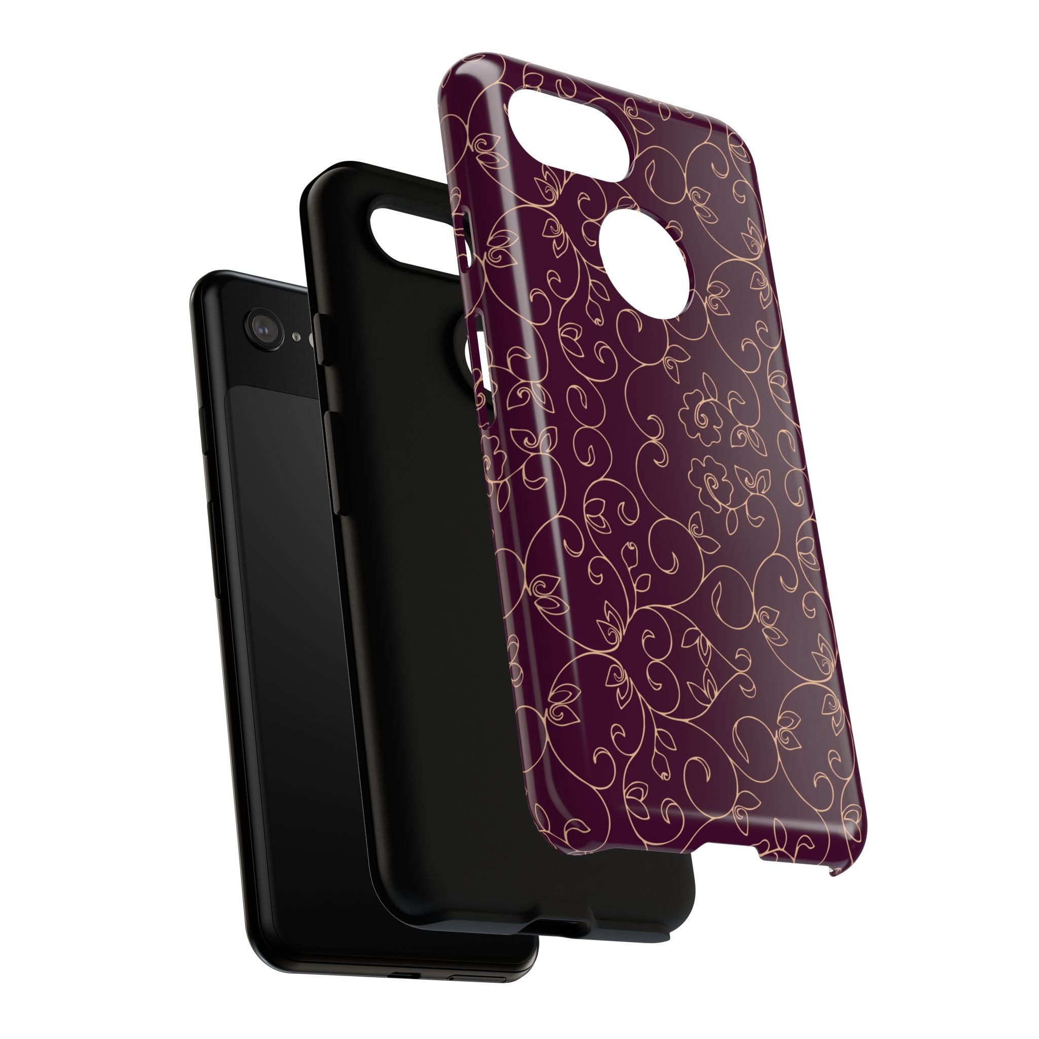 Elegant Floral Phone Case | Durable Mobile Cover, Gift for Her, Floral Design, Stylish Accessory, Phone Protection