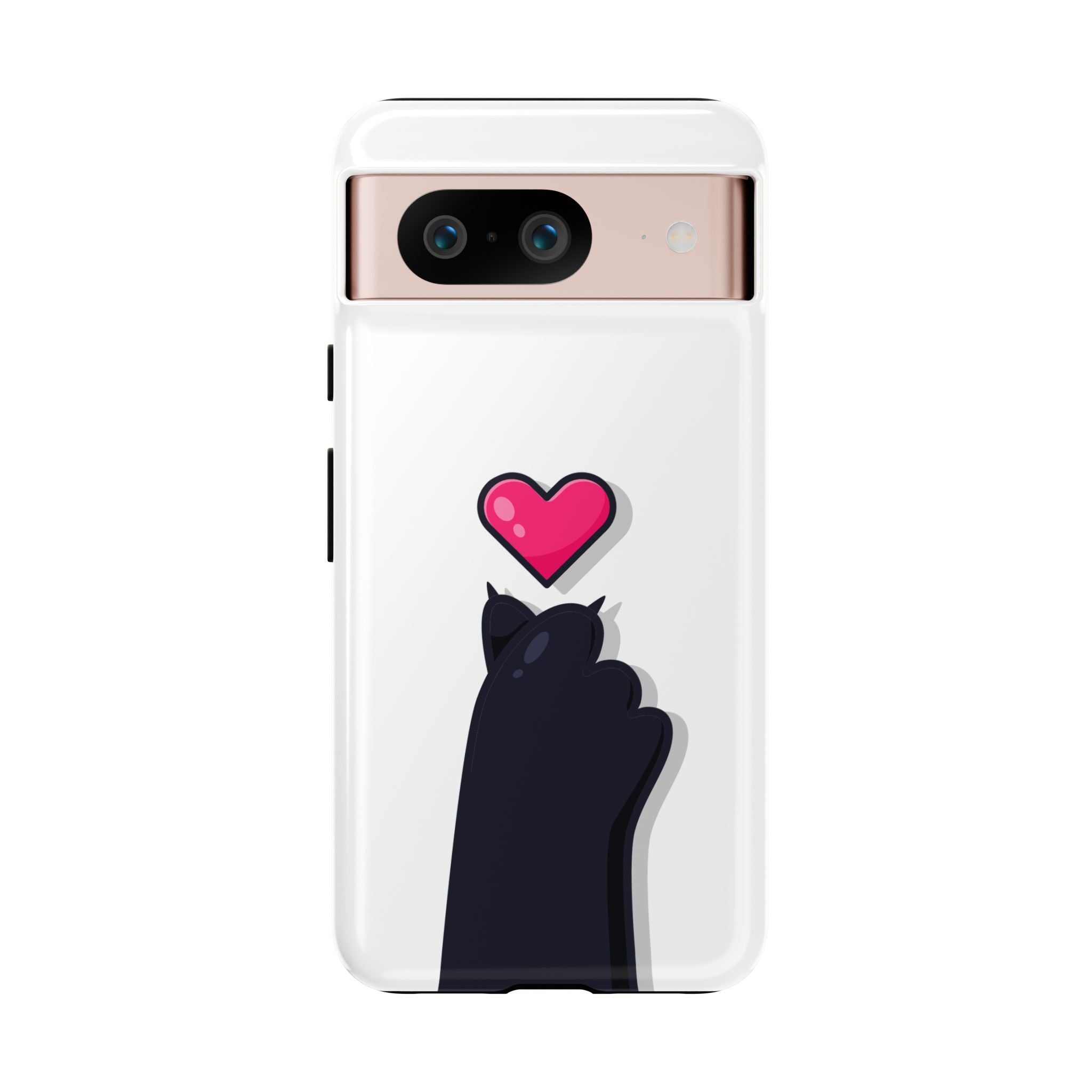 Cute Cat Love Phone Case, Tough Cell Phone Cover, Animal Lover Gifts, Pet Parent Accessories, Valentine's Day Essentials