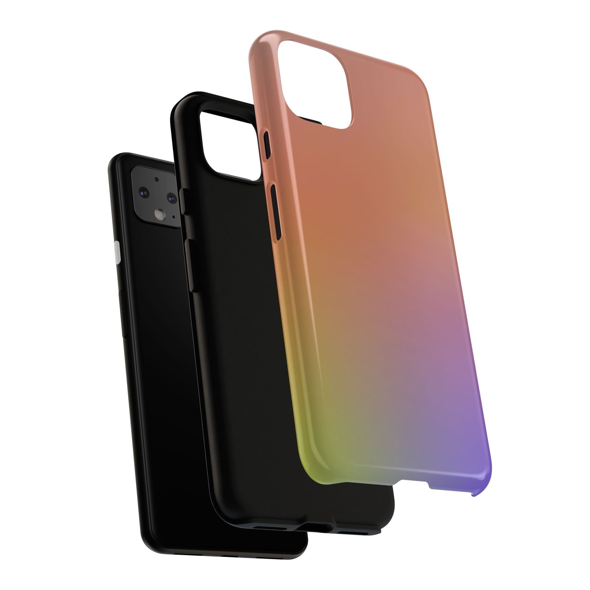 Colorful Gradient Phone Case, Tough Cases for iPhone, Customizable Phone Cover, Trendy Tech Accessory, Gift for Tech Lovers