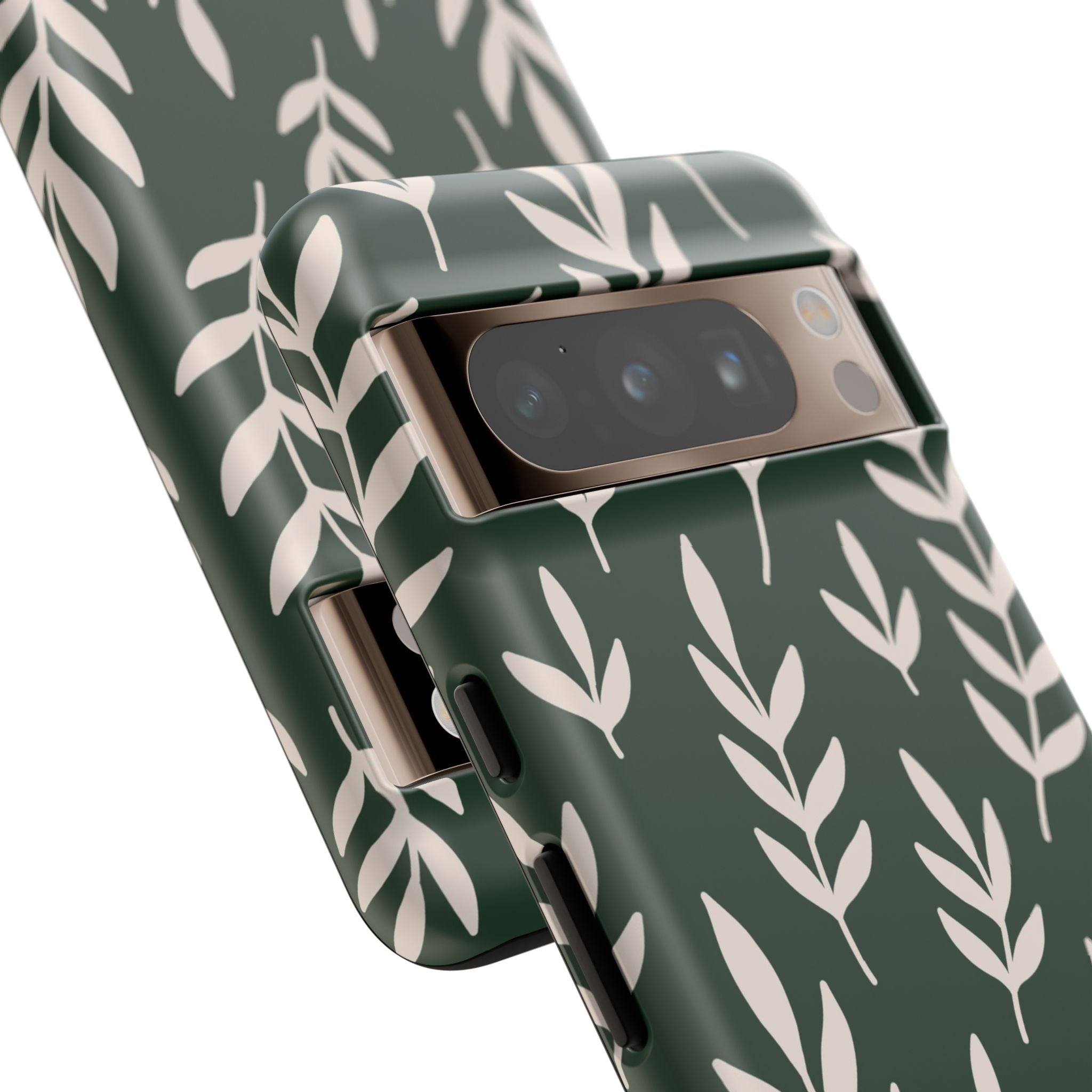 Leafy Phone Case, Tough Cases for Nature Lovers, Green Leaf Design, Eco-Friendly, Stylish Mobile Cover, Gift for Her