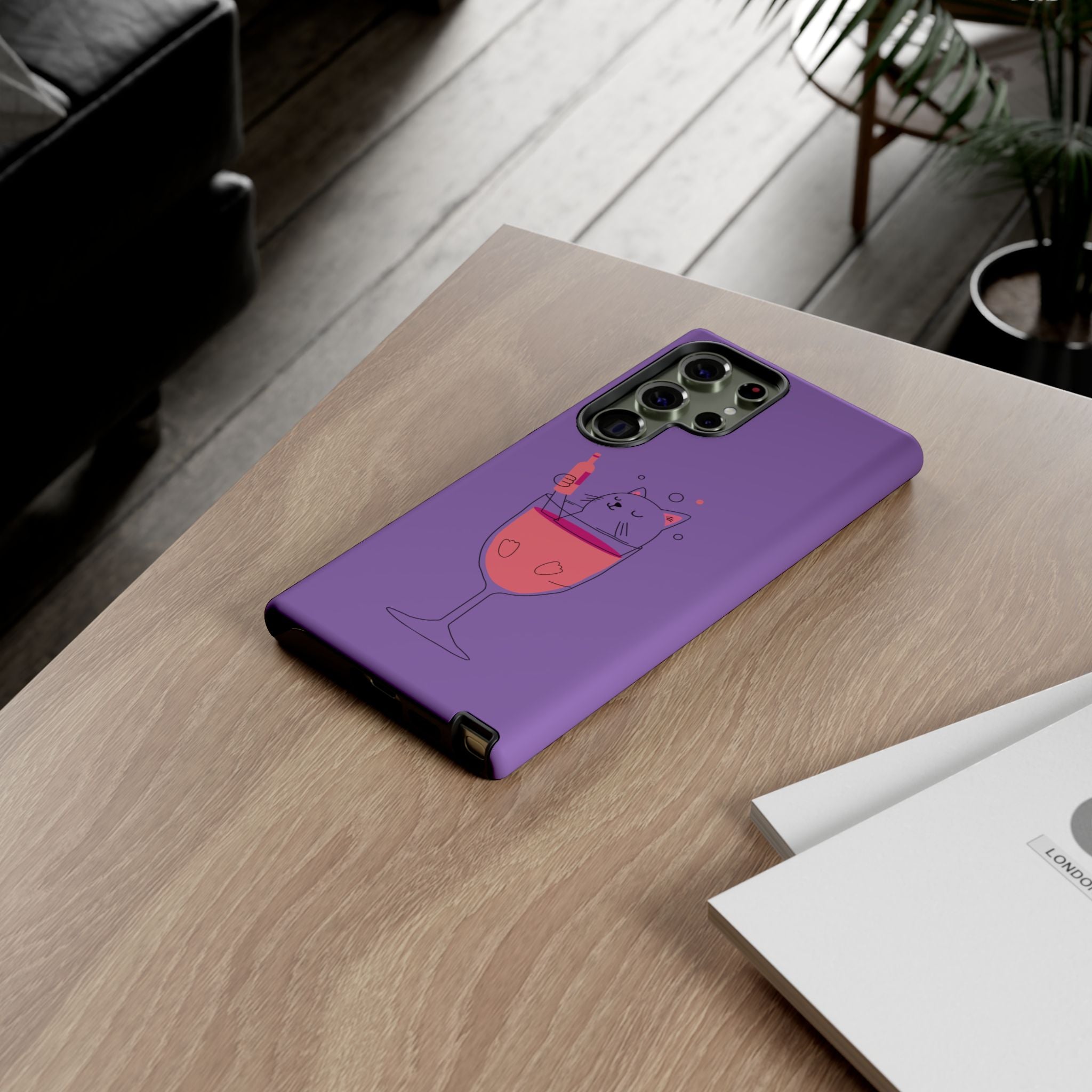 Cute Cat Phone Case, Fun Gift for Cat Lovers, Colorful Phone Cover, Pet Lover Accessory, Unique Cat Themed Case