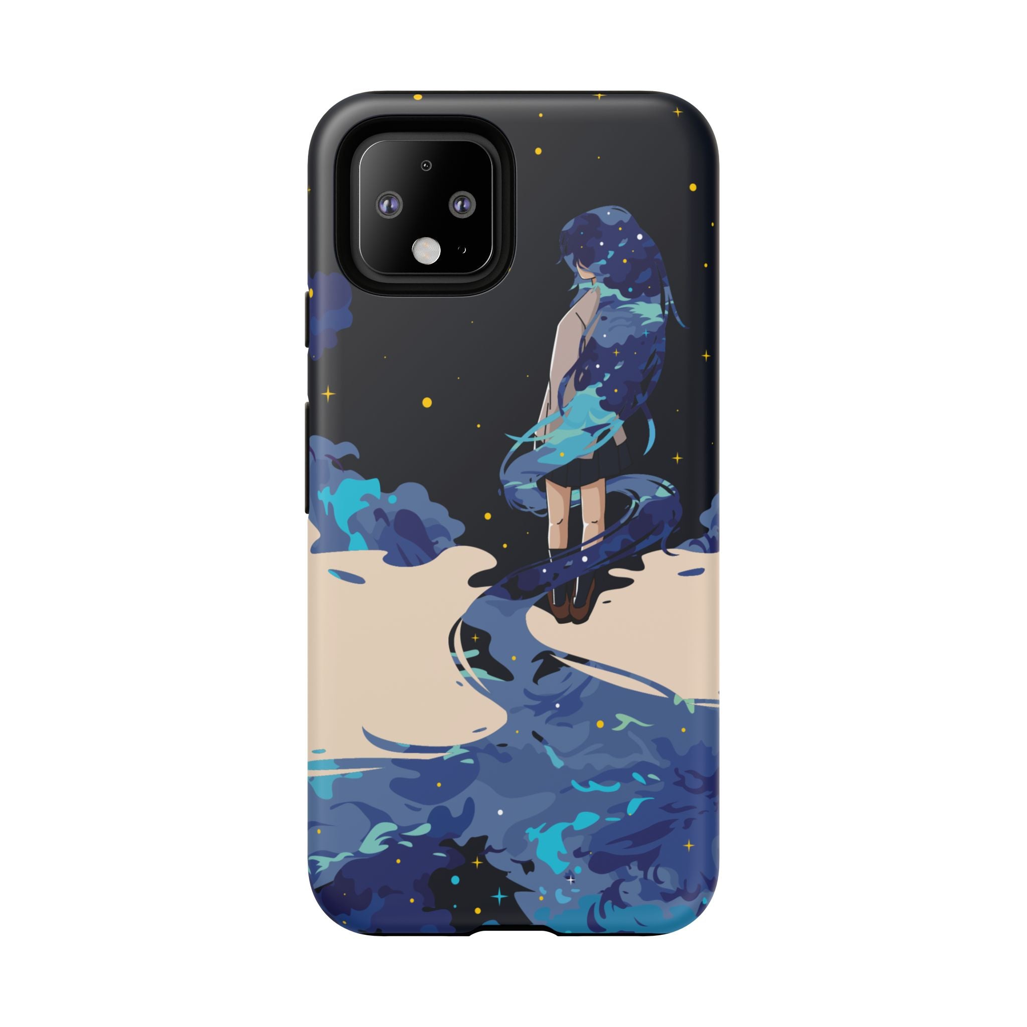 Galaxy-Inspired Phone Case, Celestial Design, Tough Phone Cover, Gift for Space Lovers, Artsy Accessories, Unique Merchandise