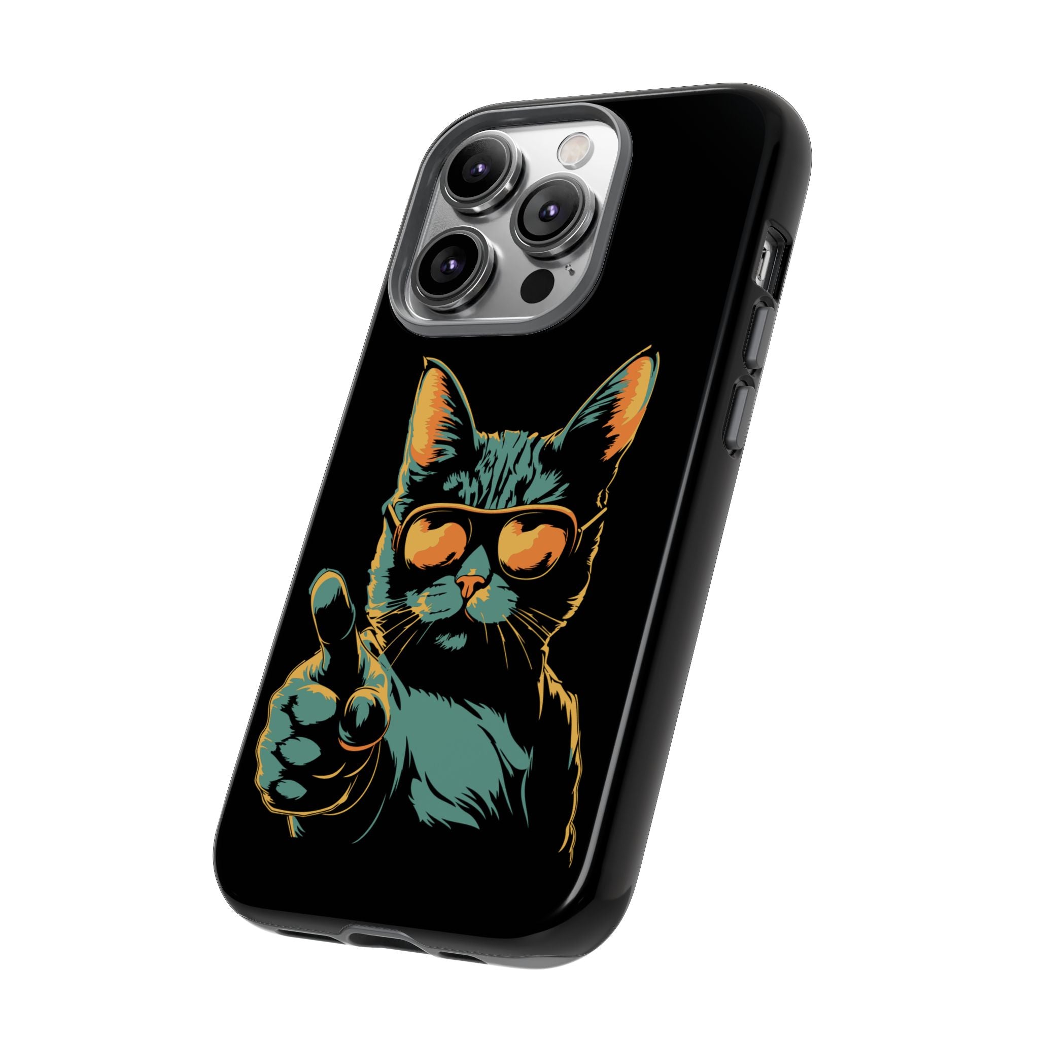 Cool Cat Phone Case, Stylish Phone Cover, Pet Lover Gift, Cute Cat Design, Fun Cat Accessories