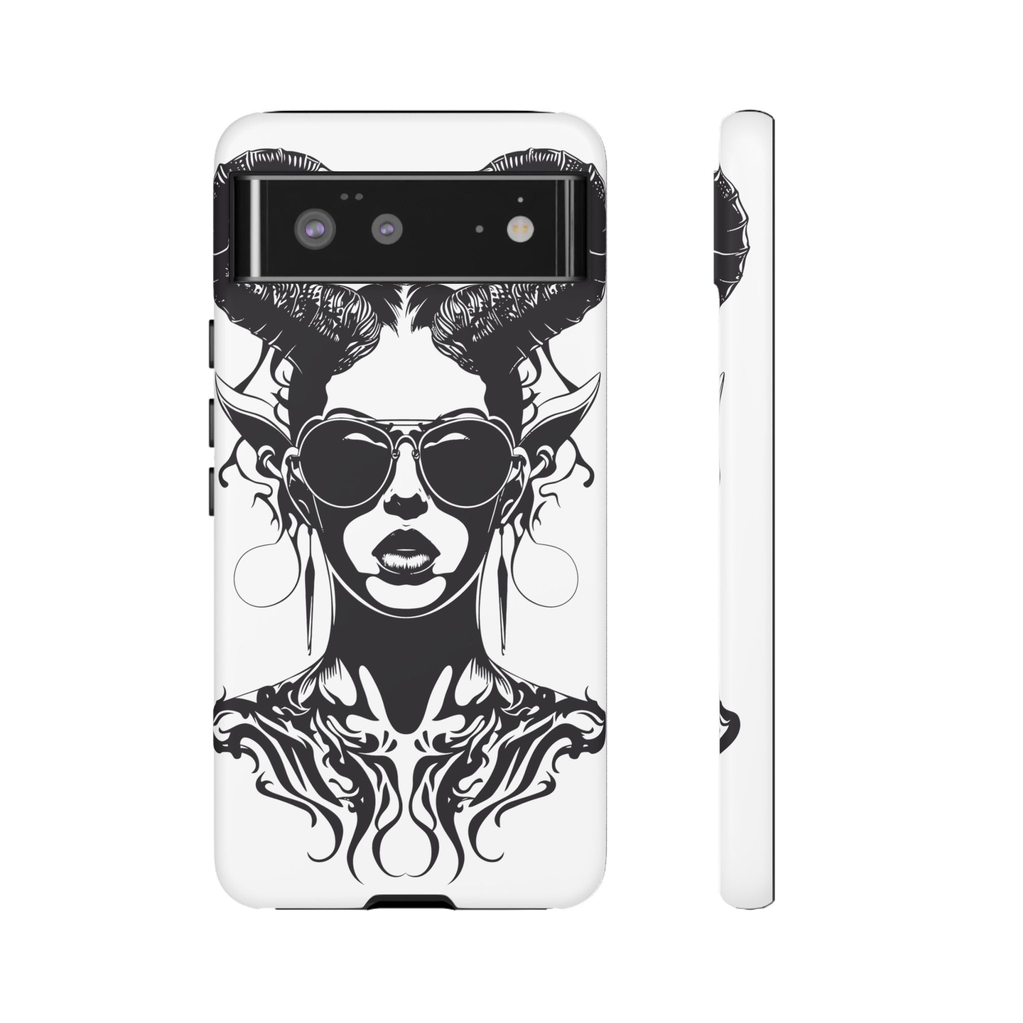 Tough Cases: Stylish Phone Case with Edgy Design, Protective Cover, Gift for Her, Trendy Accessories, Unique Art, Holiday Present