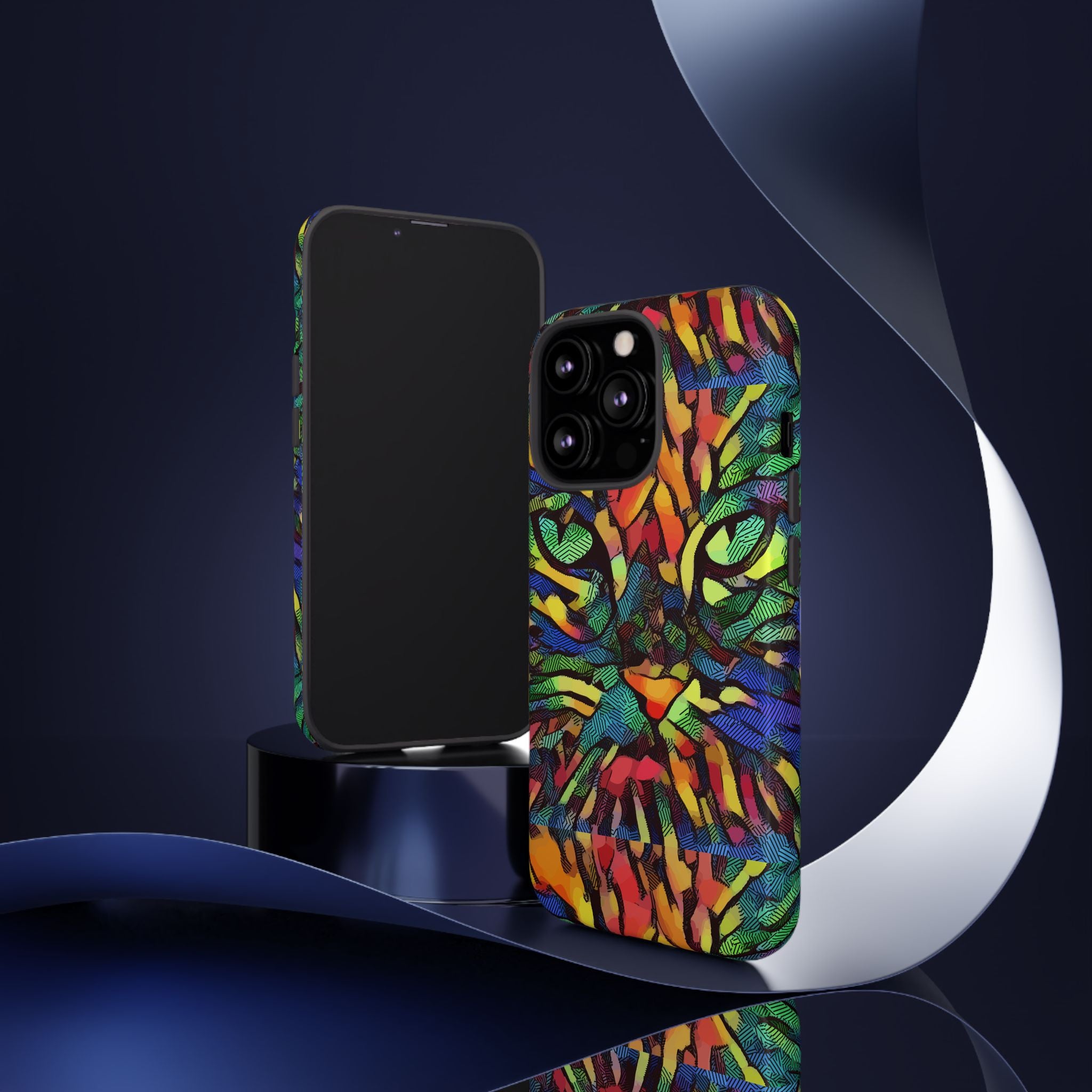Colorful Phone Cases for Vibrant Style - Tough Cases, Unique Gifts, Animal Print, Artistic Design, Phone Accessories, Eco-Friendly