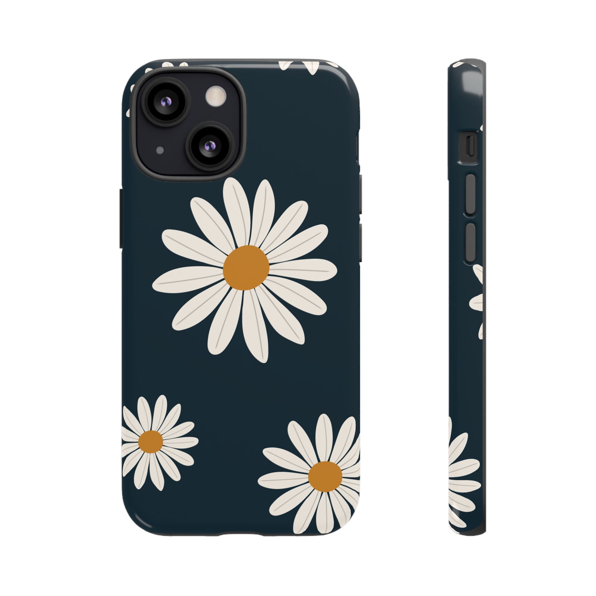 Daisy Phone Case, Floral Phone Cover, Tough Phone Case, Gift for Flower Lovers, Smartphone Accessory, Spring Design
