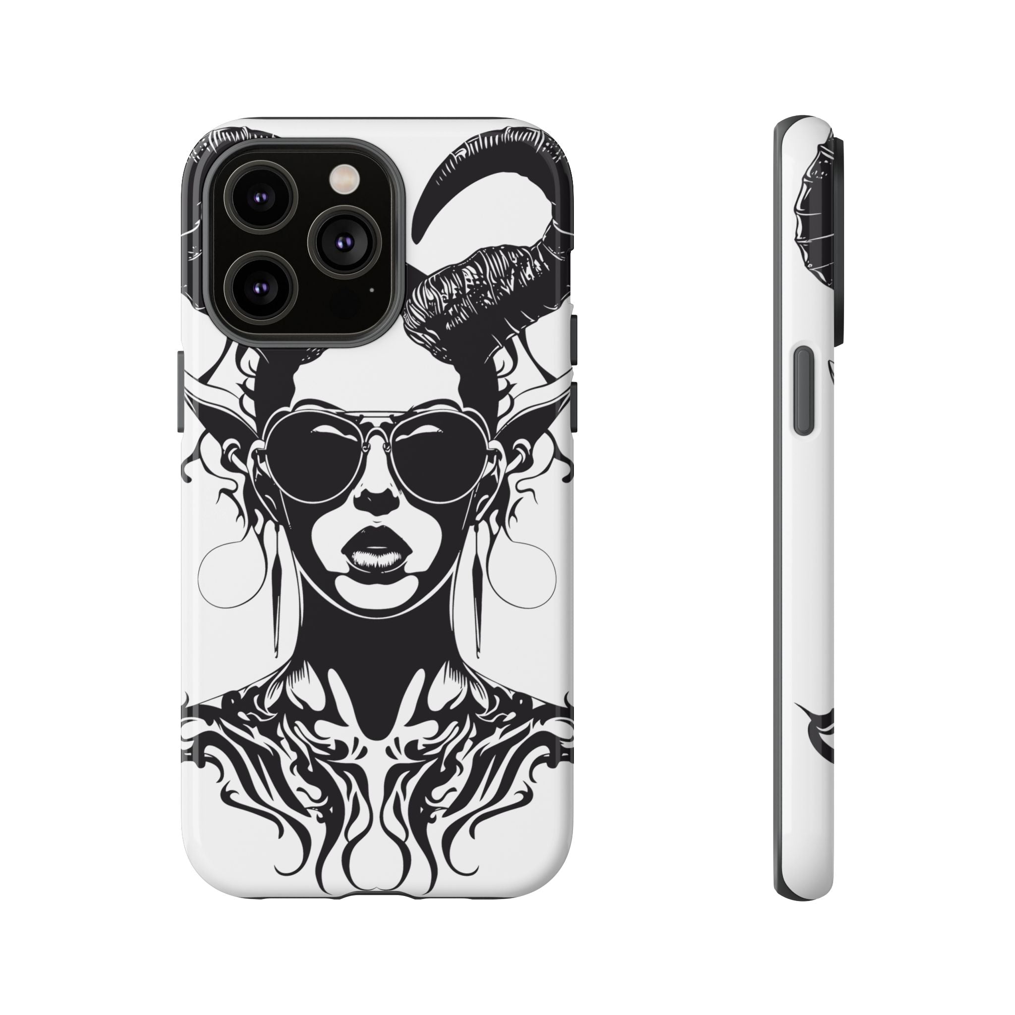 Tough Cases: Stylish Phone Case with Edgy Design, Protective Cover, Gift for Her, Trendy Accessories, Unique Art, Holiday Present