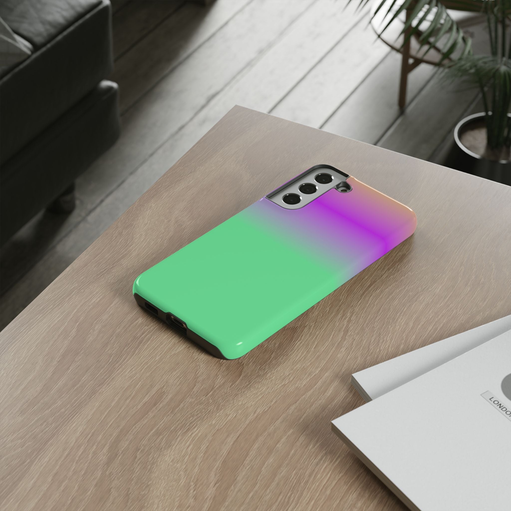 Vibrant Phone Case, Stylish Tech Accessory, Fun Gift Idea, Unique Mobile Cover, Trendy Gradient Design