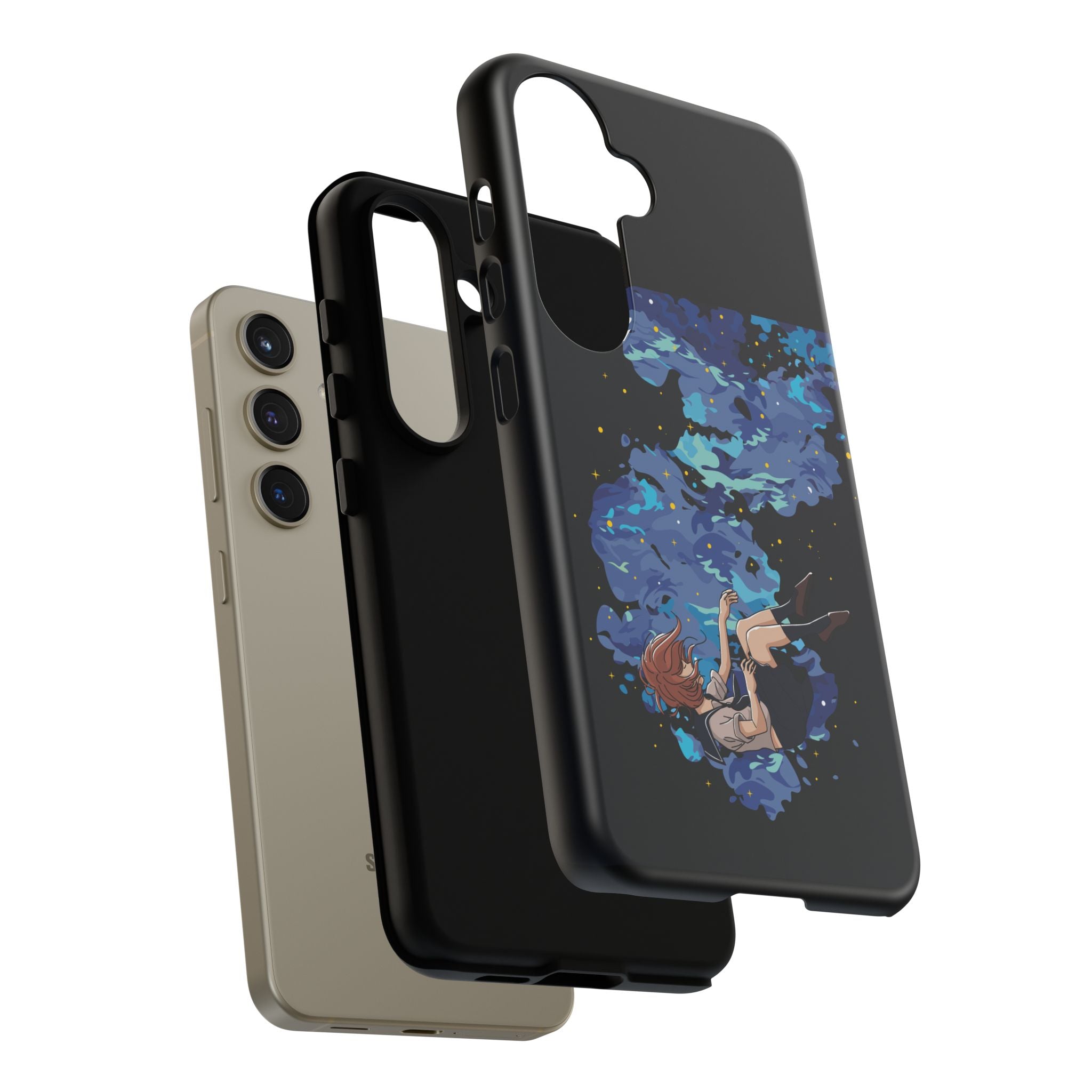 Tough Cases Phone Case - Artistic Galaxy Design, Cute Sleeve for Teens, Gift for Students, Unique Mobile Accessory, Trendy Tech Protection