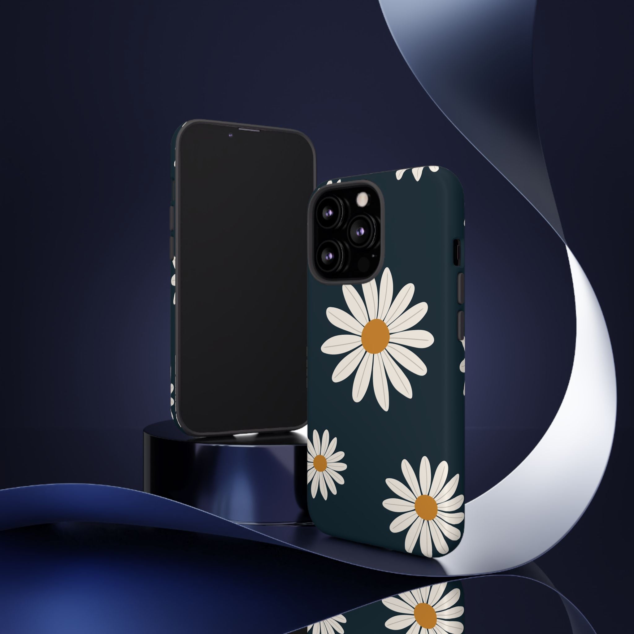 Daisy Phone Case, Floral Phone Cover, Tough Phone Case, Gift for Flower Lovers, Smartphone Accessory, Spring Design