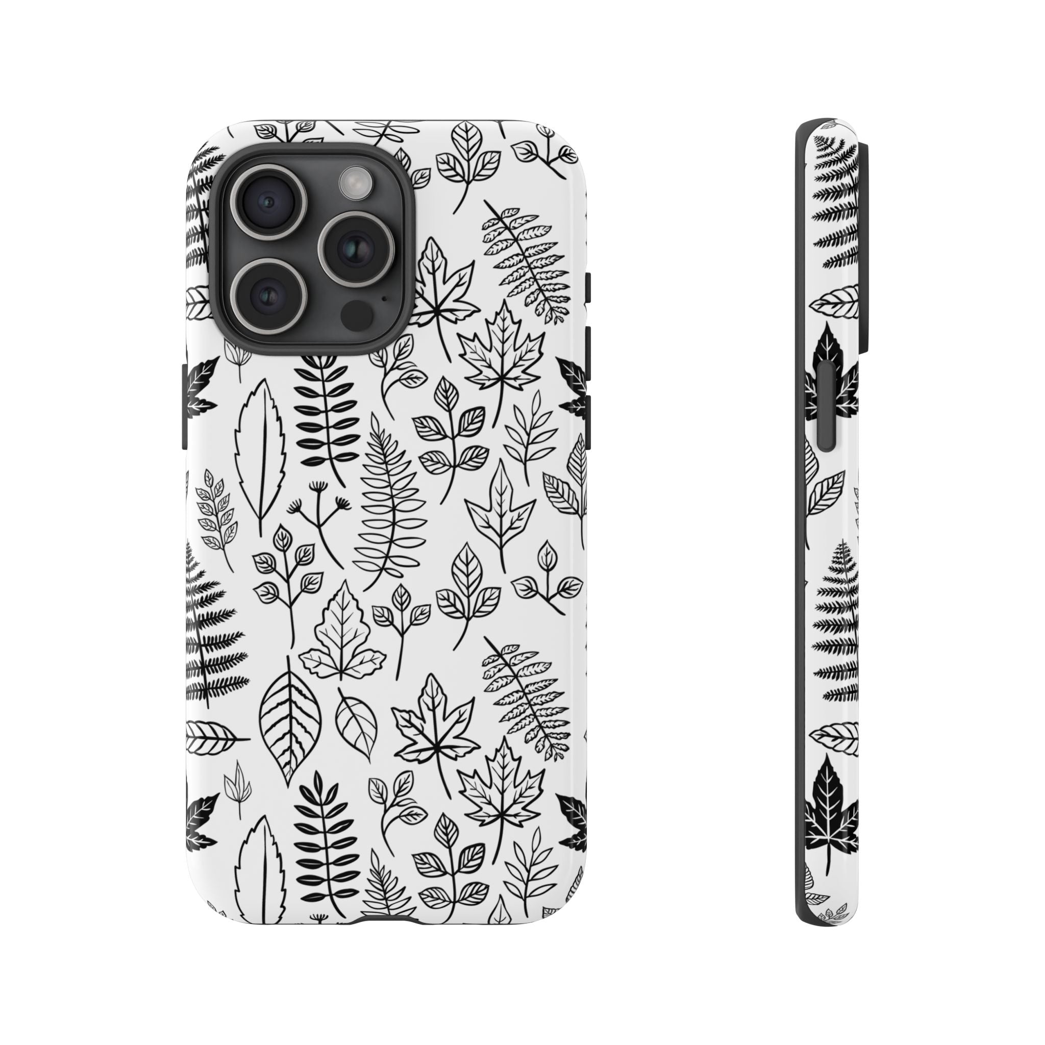 Stylish Phone Case for Nature Lovers, Botanical Design, Gift for Her, Fall Accessories, Customizable Tech Gear