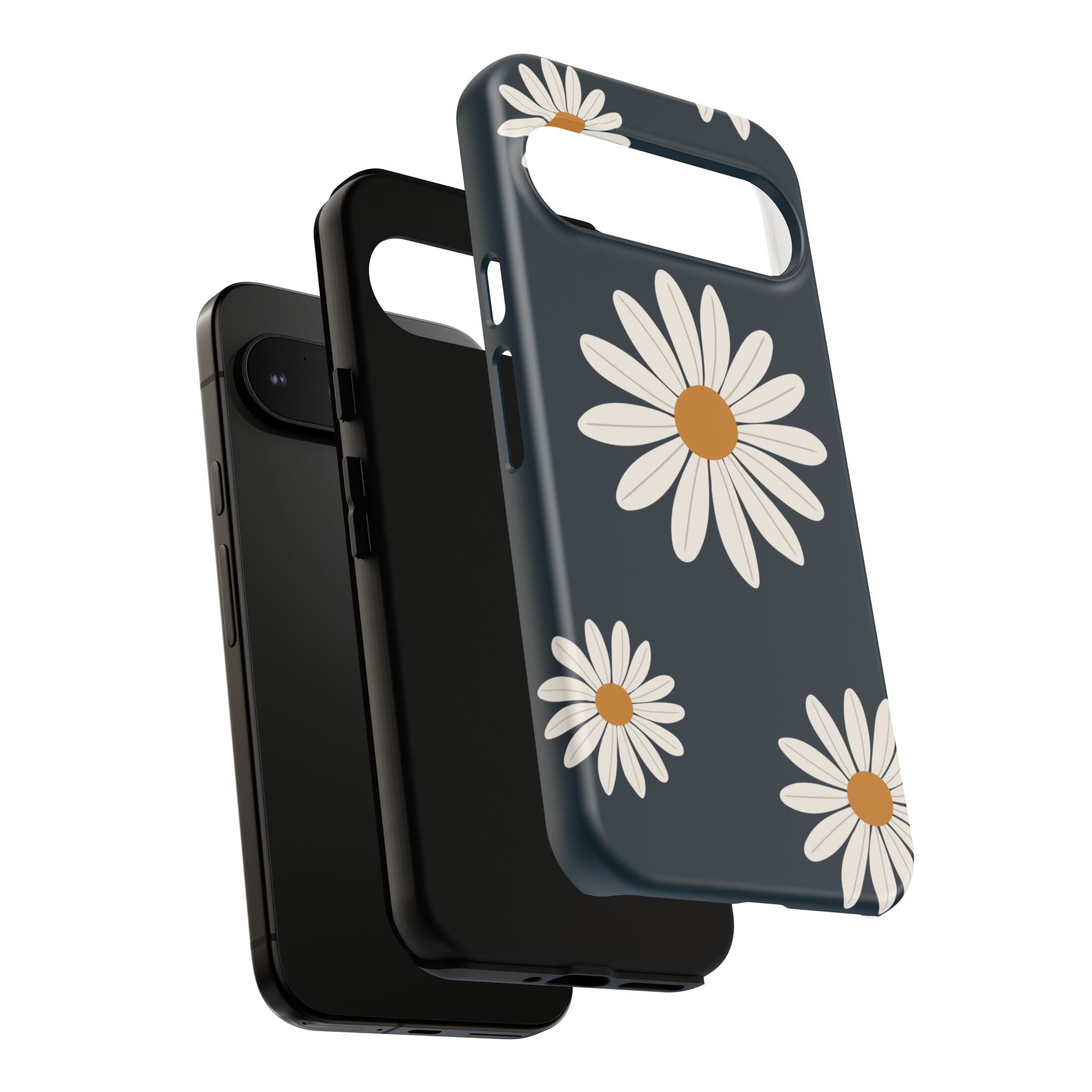 Daisy Phone Case, Floral Phone Cover, Tough Phone Case, Gift for Flower Lovers, Smartphone Accessory, Spring Design