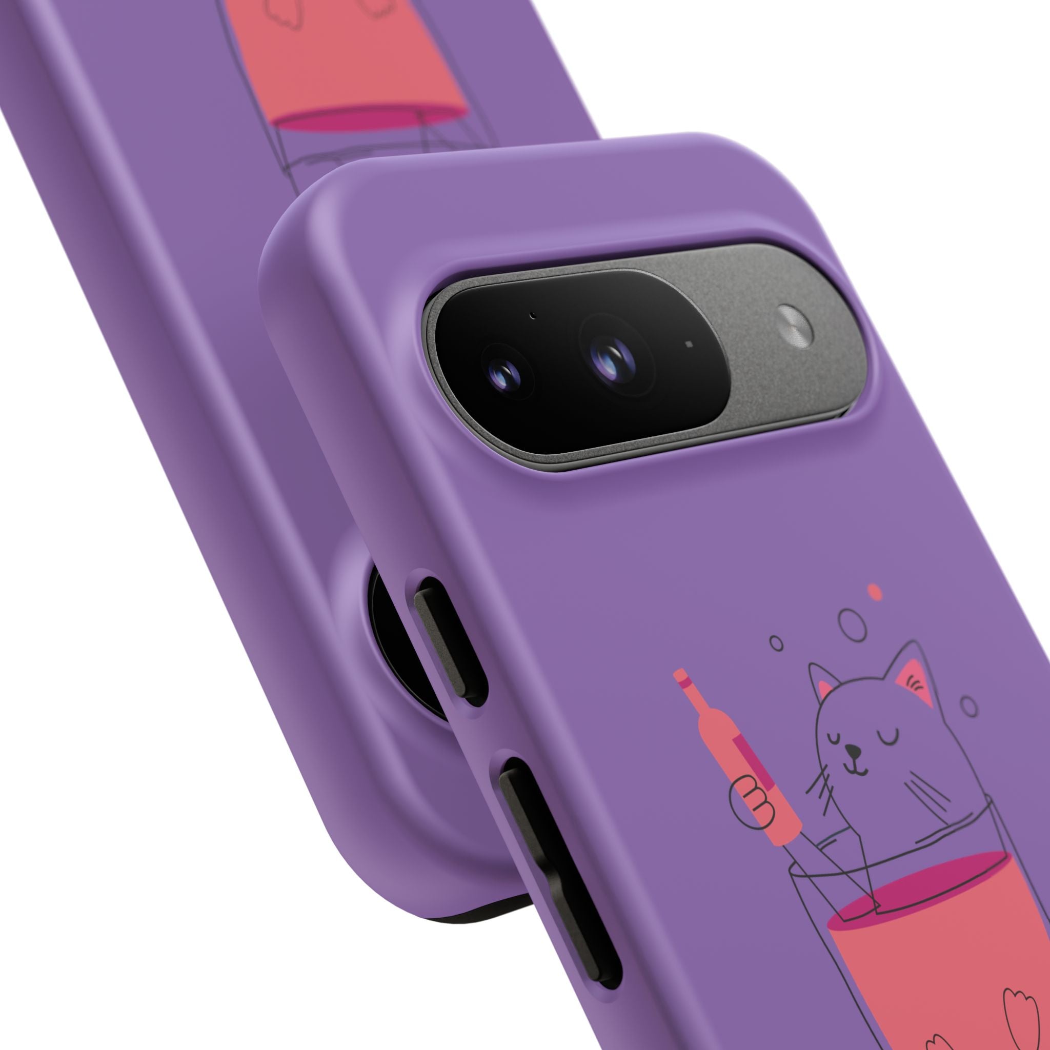 Cute Cat Phone Case, Fun Gift for Cat Lovers, Colorful Phone Cover, Pet Lover Accessory, Unique Cat Themed Case