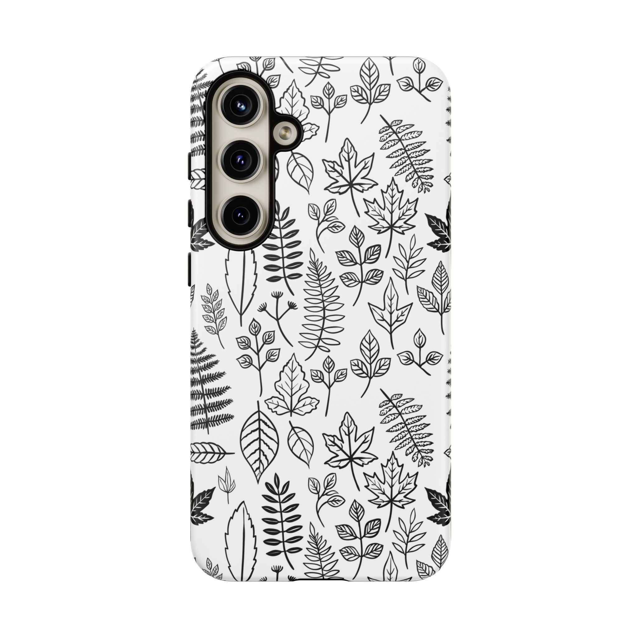 Stylish Phone Case for Nature Lovers, Botanical Design, Gift for Her, Fall Accessories, Customizable Tech Gear