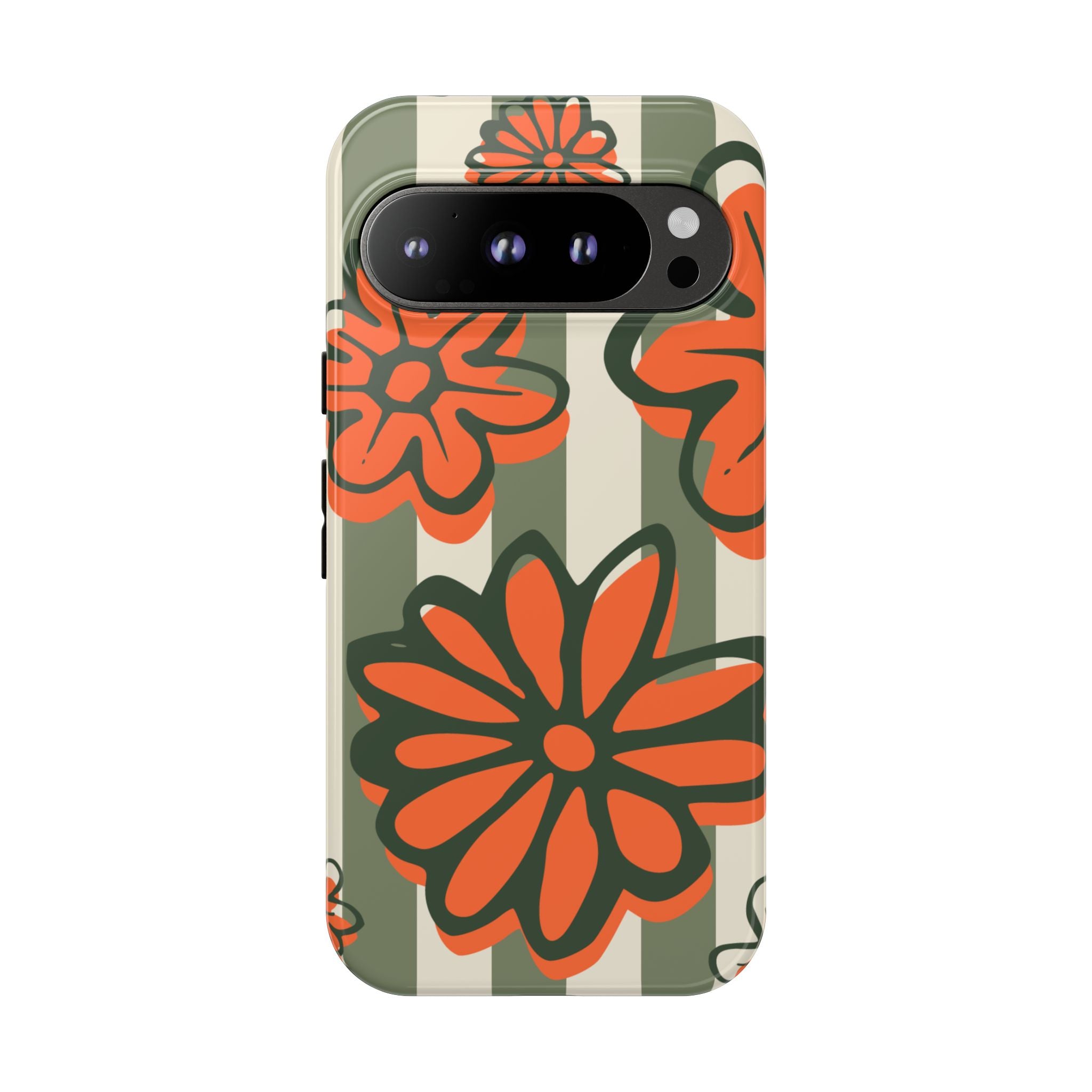 Floral Tough Phone Case - Trendy Protector for Pet Lovers, Super Cute Gift, Floral Design, Stylish Phone Cover, Unique Accessory