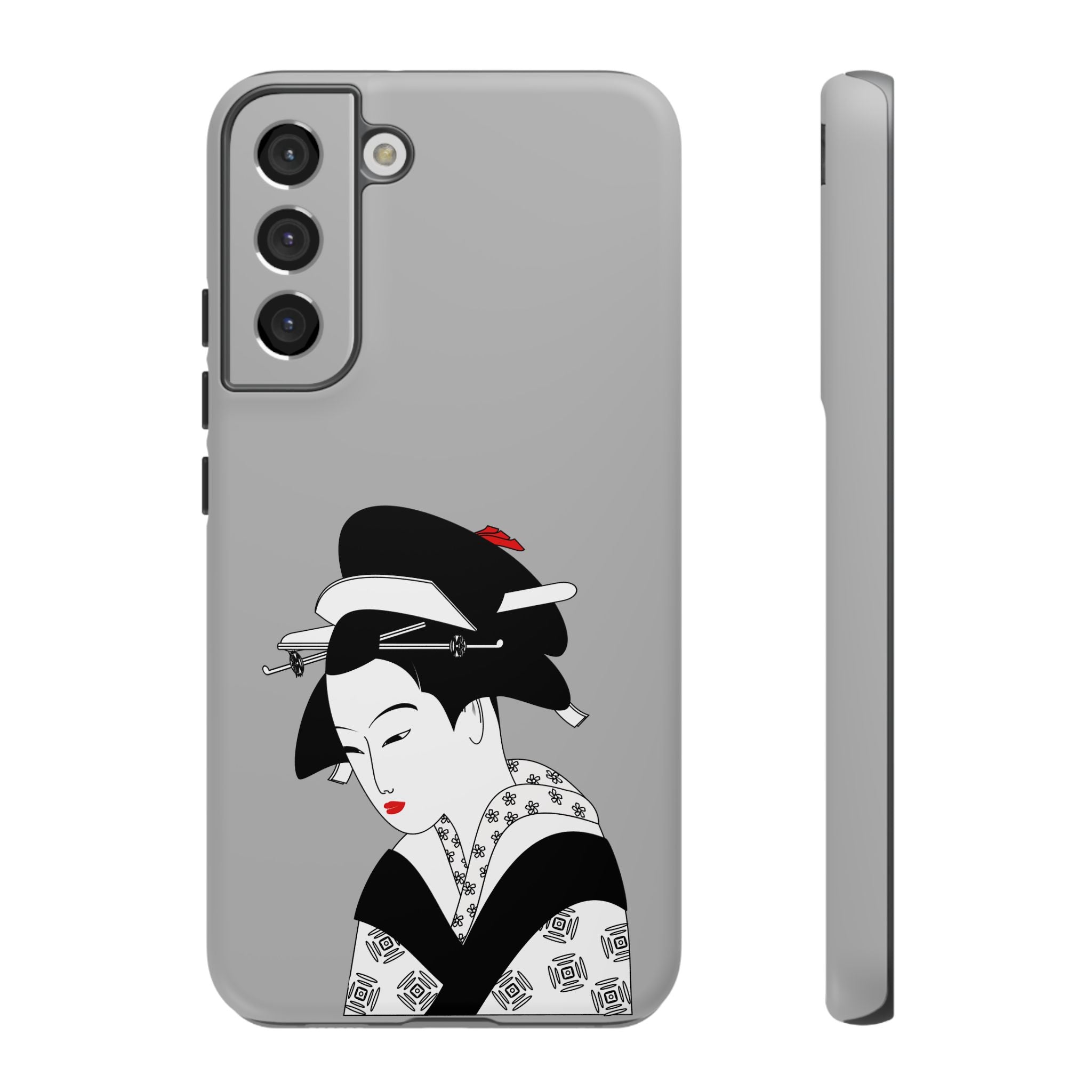 Stylish Phone Case with Japanese Geisha Design, Tough Phone Case, Cute Phone Cover, Japanese Art, Ethnic Style