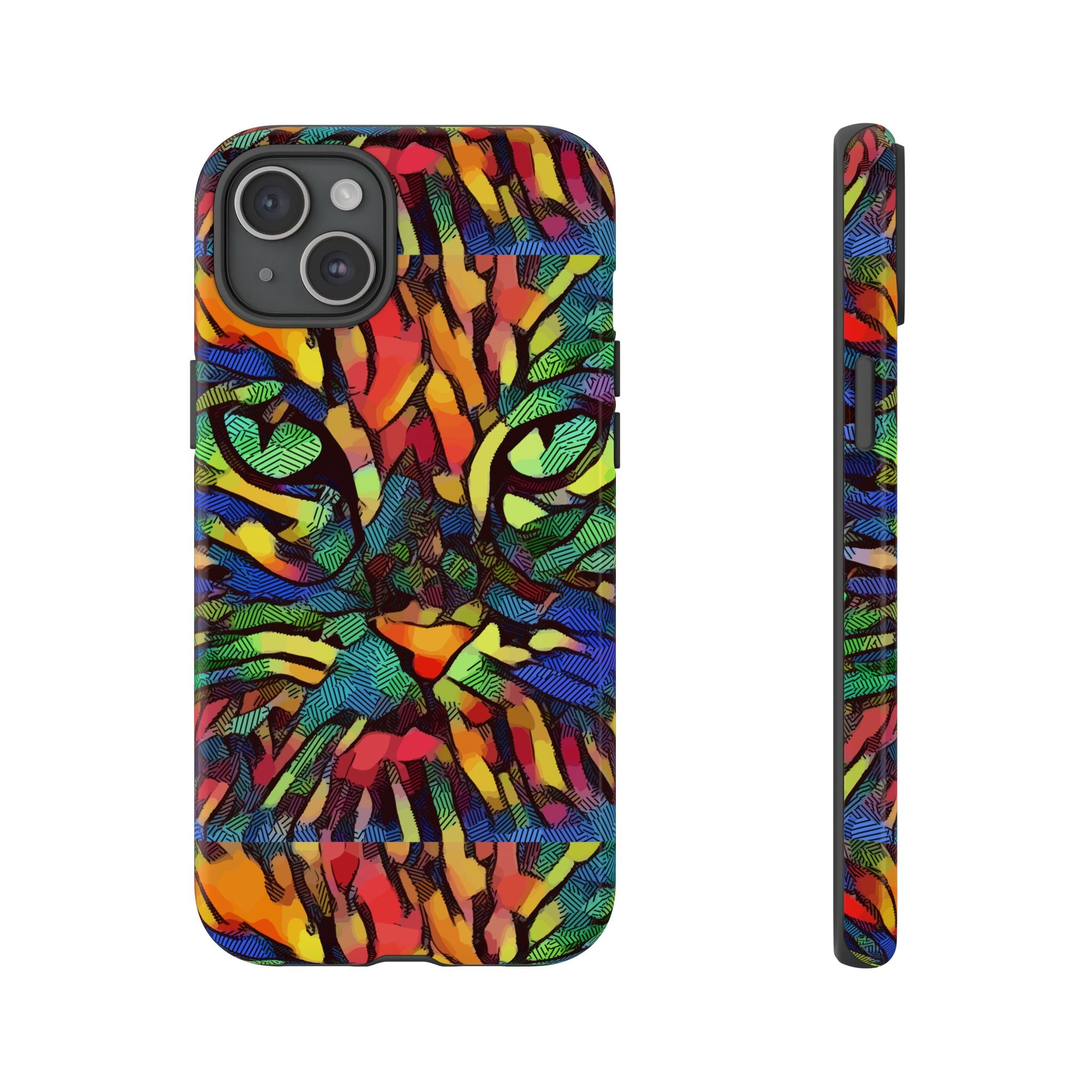 Colorful Phone Cases for Vibrant Style - Tough Cases, Unique Gifts, Animal Print, Artistic Design, Phone Accessories, Eco-Friendly