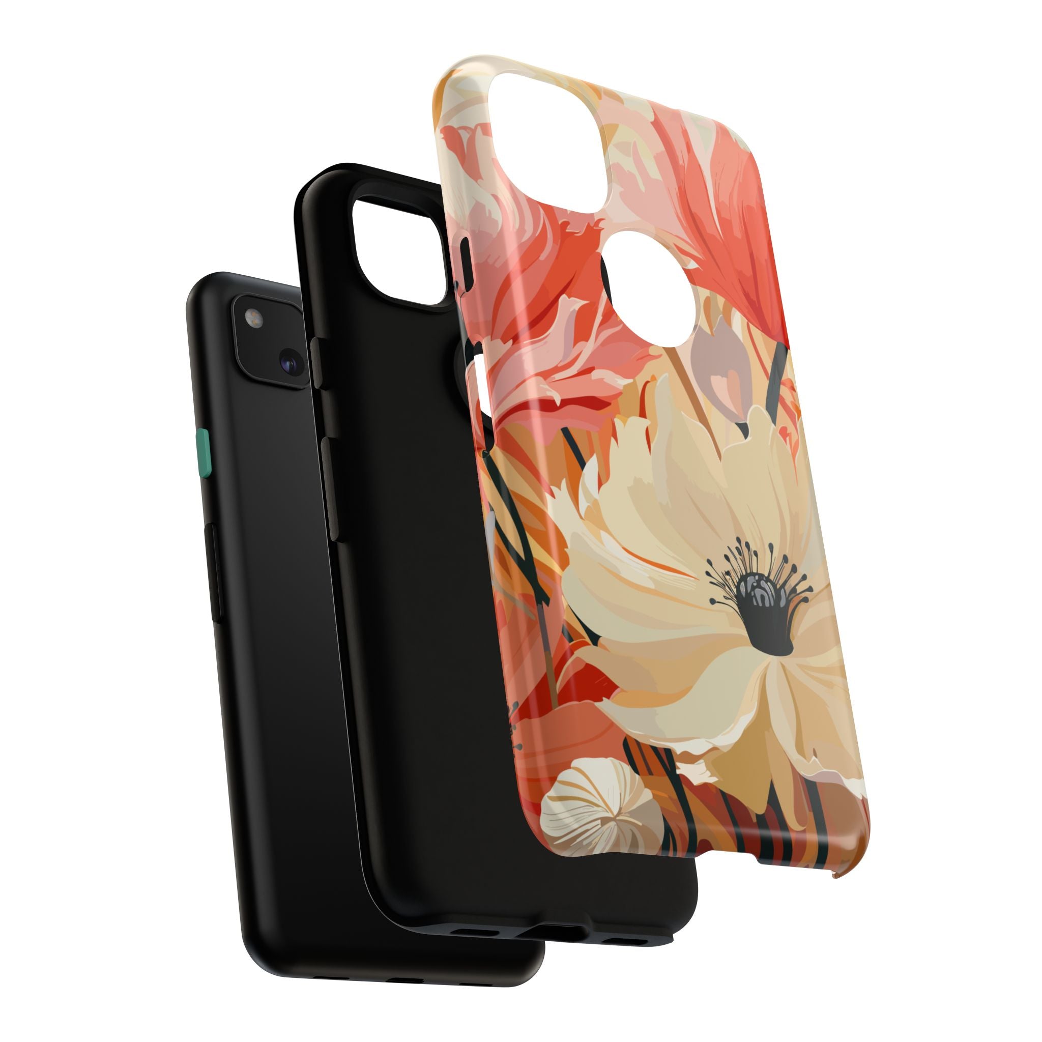 Floral Phone Case, Tough Protective Cover for Floral Lovers, Perfect Gift for Friends, Spring Celebration, Art Lovers Gift