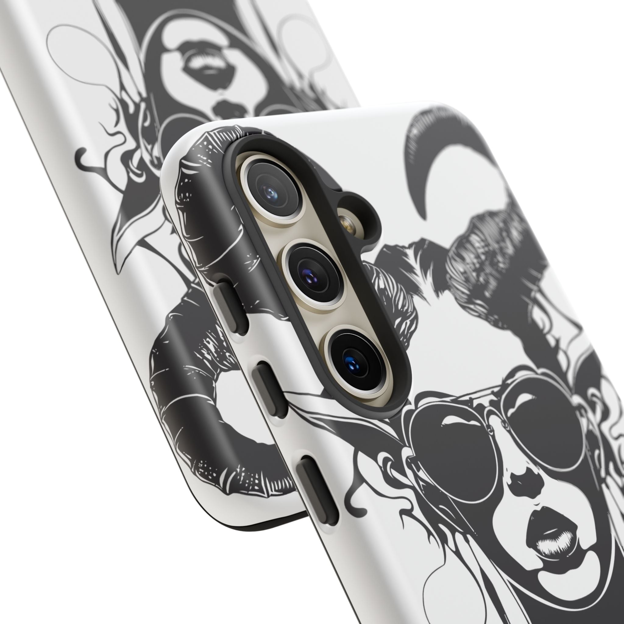 Tough Cases: Stylish Phone Case with Edgy Design, Protective Cover, Gift for Her, Trendy Accessories, Unique Art, Holiday Present