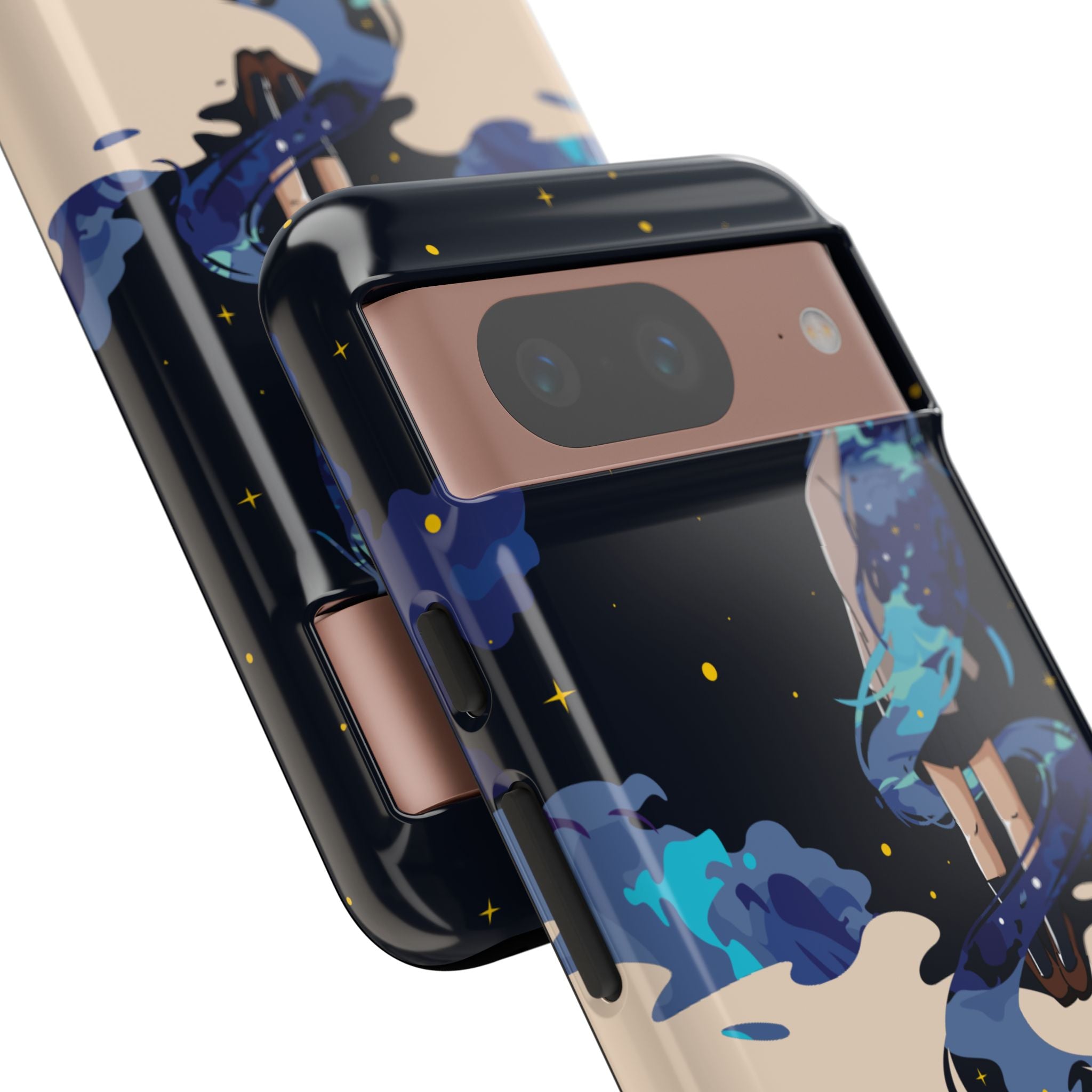 Galaxy-Inspired Phone Case, Celestial Design, Tough Phone Cover, Gift for Space Lovers, Artsy Accessories, Unique Merchandise