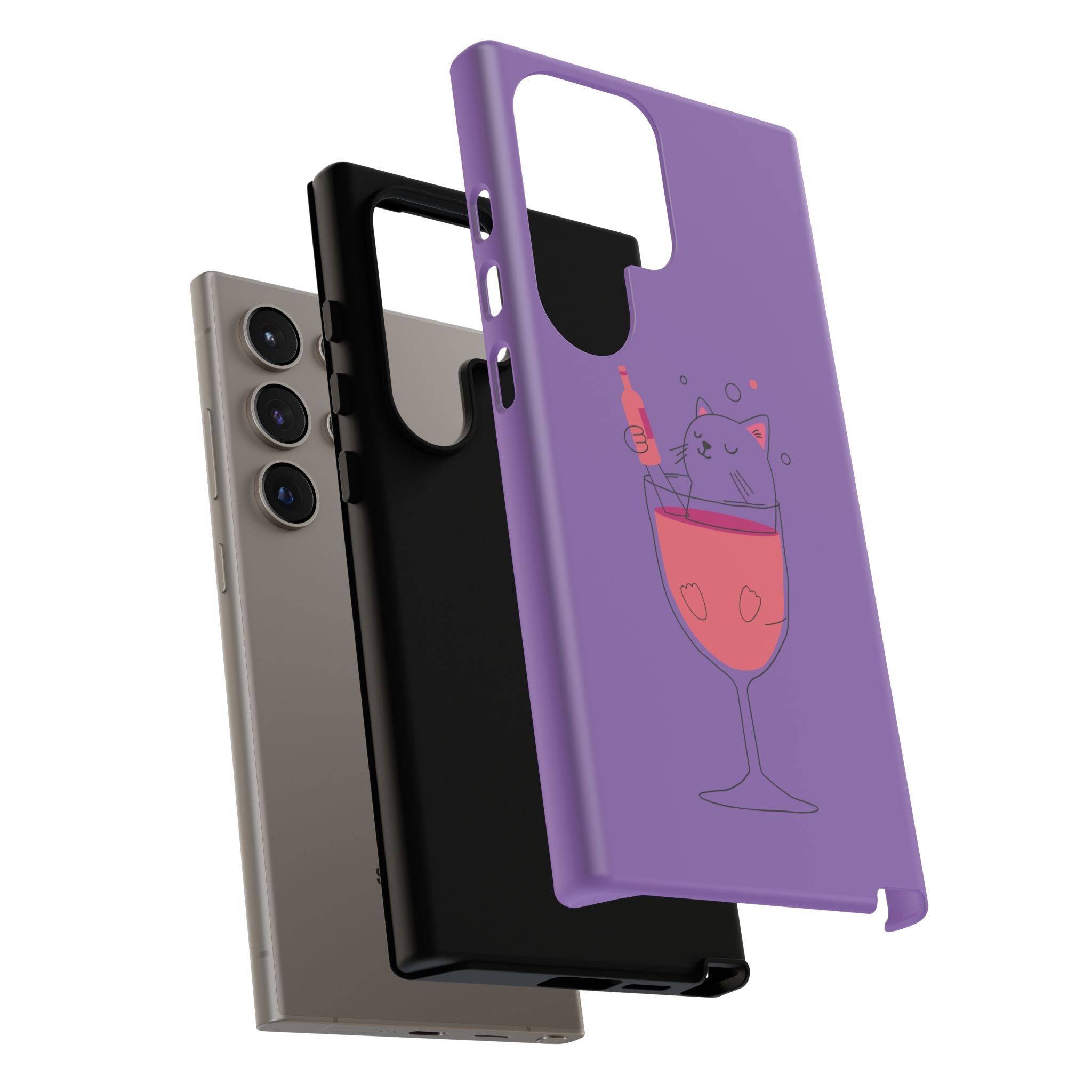Cute Cat Phone Case, Fun Gift for Cat Lovers, Colorful Phone Cover, Pet Lover Accessory, Unique Cat Themed Case