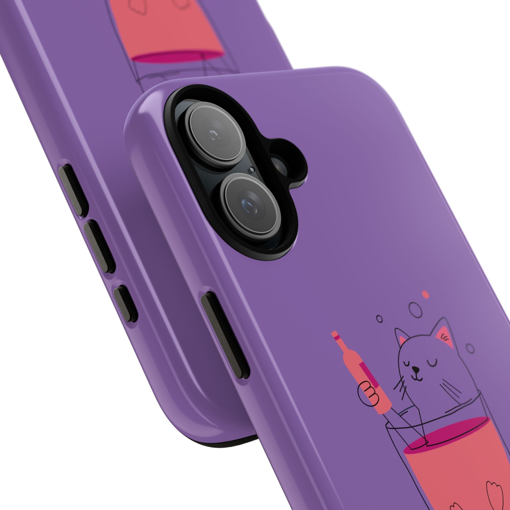 Cute Cat Phone Case, Fun Gift for Cat Lovers, Colorful Phone Cover, Pet Lover Accessory, Unique Cat Themed Case