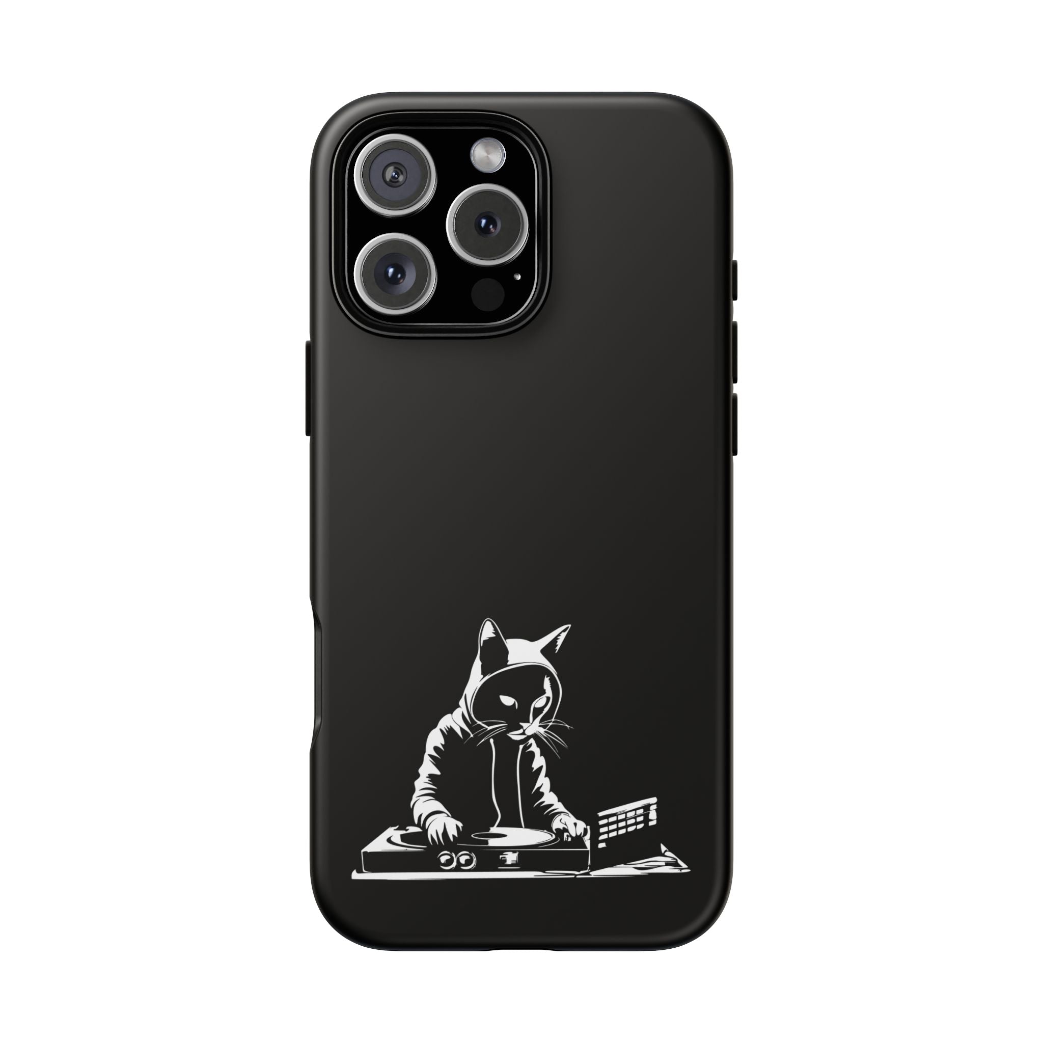 Cat DJ Phone Case | Stylish Tough Cases for Music Lovers, Gift for Cat Owners, Unique Phone Accessory, Cool Tech Gear