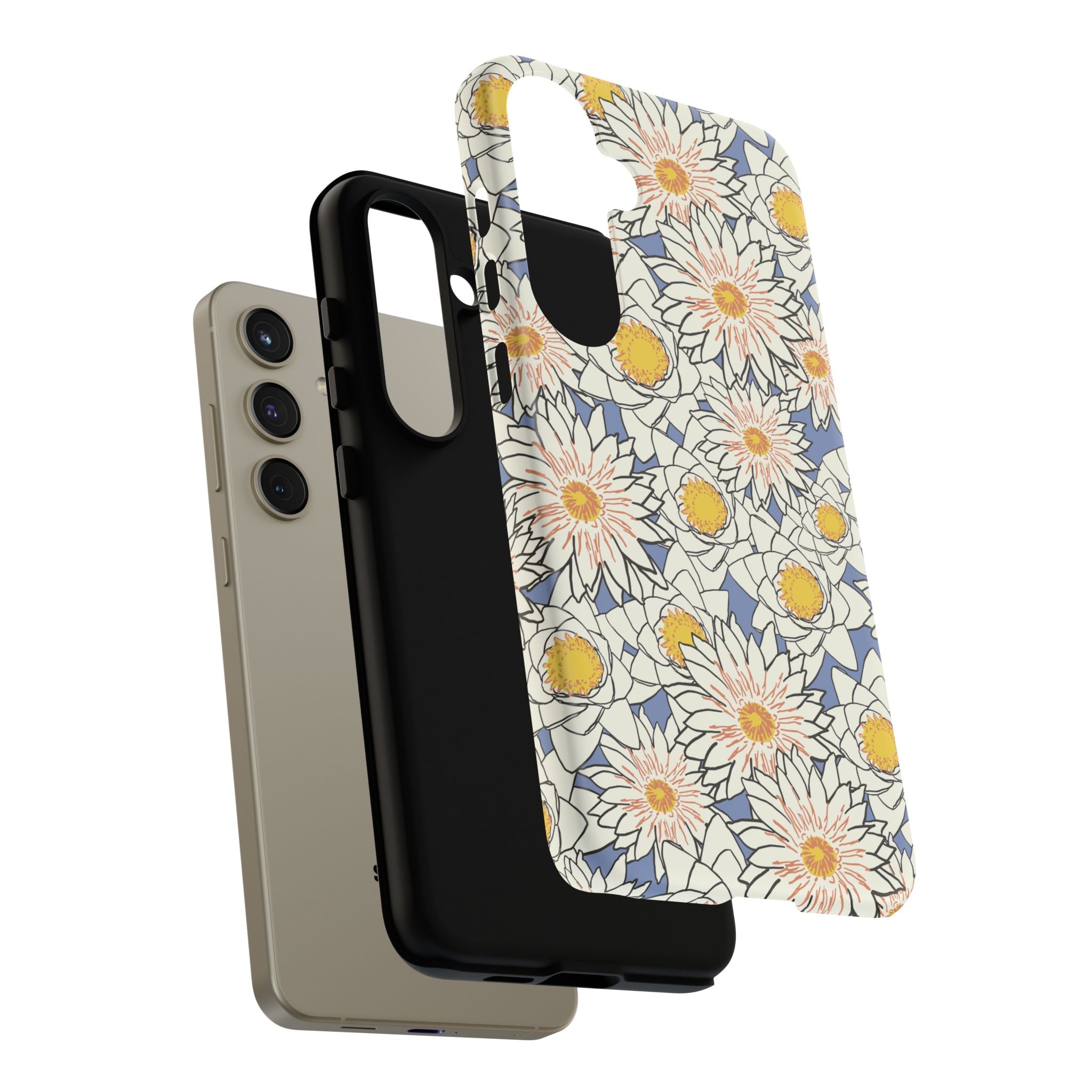 Stylish Phone Case, Floral Protective Cover, Gift for Nature Lovers, Trendy Tech Accessory, Customizable Phone Case