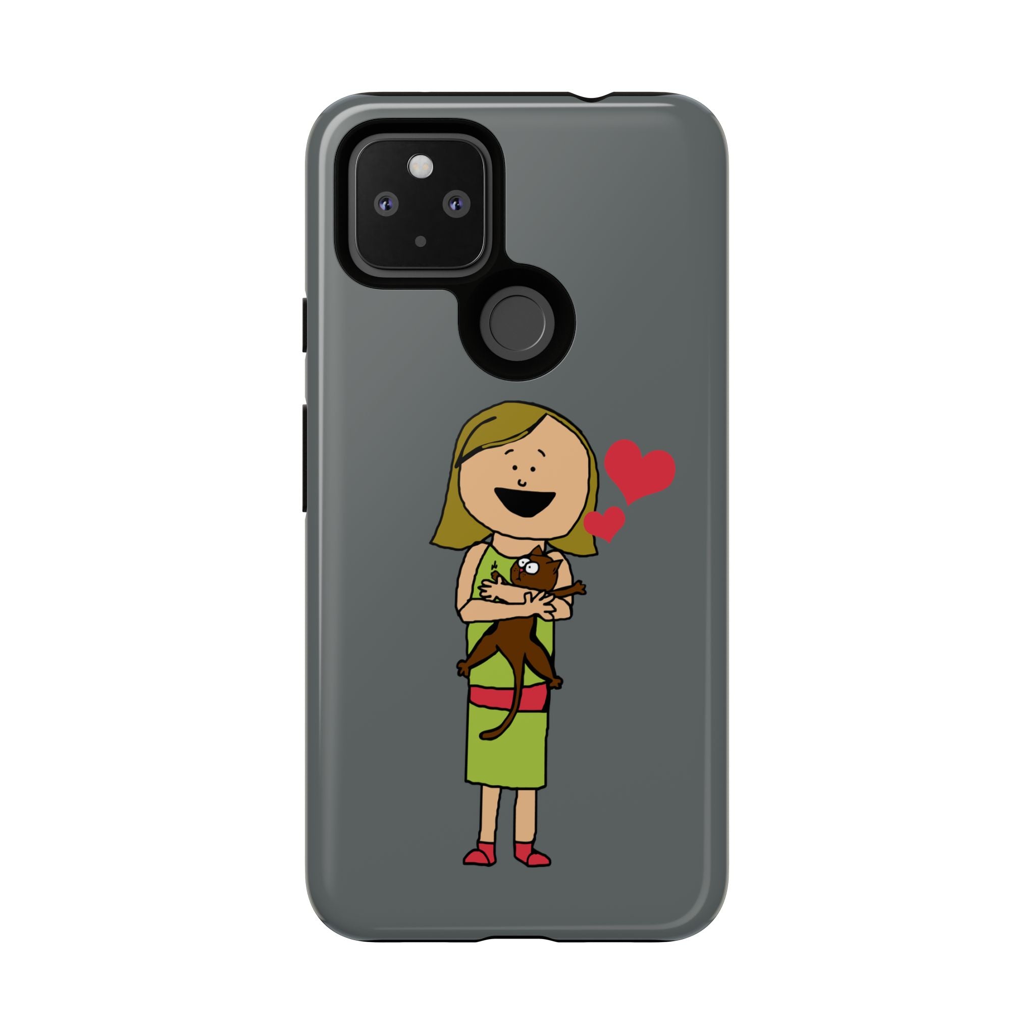 Pet Lover's Phone Case, Cute Animal Phone Cover, Gift for Dog Lovers, Cartoon Design, Fun Smartphone Accessory