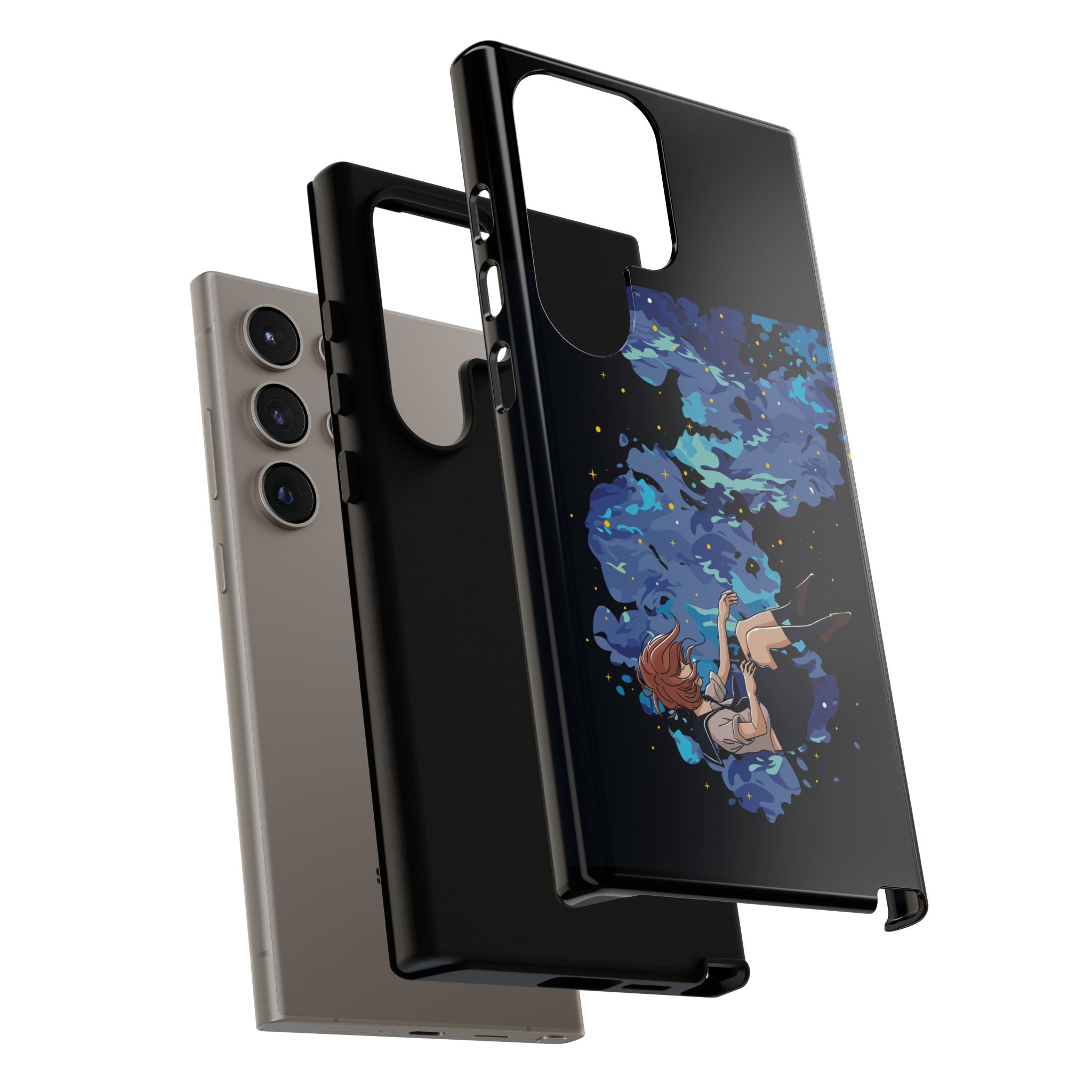 Tough Cases Phone Case - Artistic Galaxy Design, Cute Sleeve for Teens, Gift for Students, Unique Mobile Accessory, Trendy Tech Protection