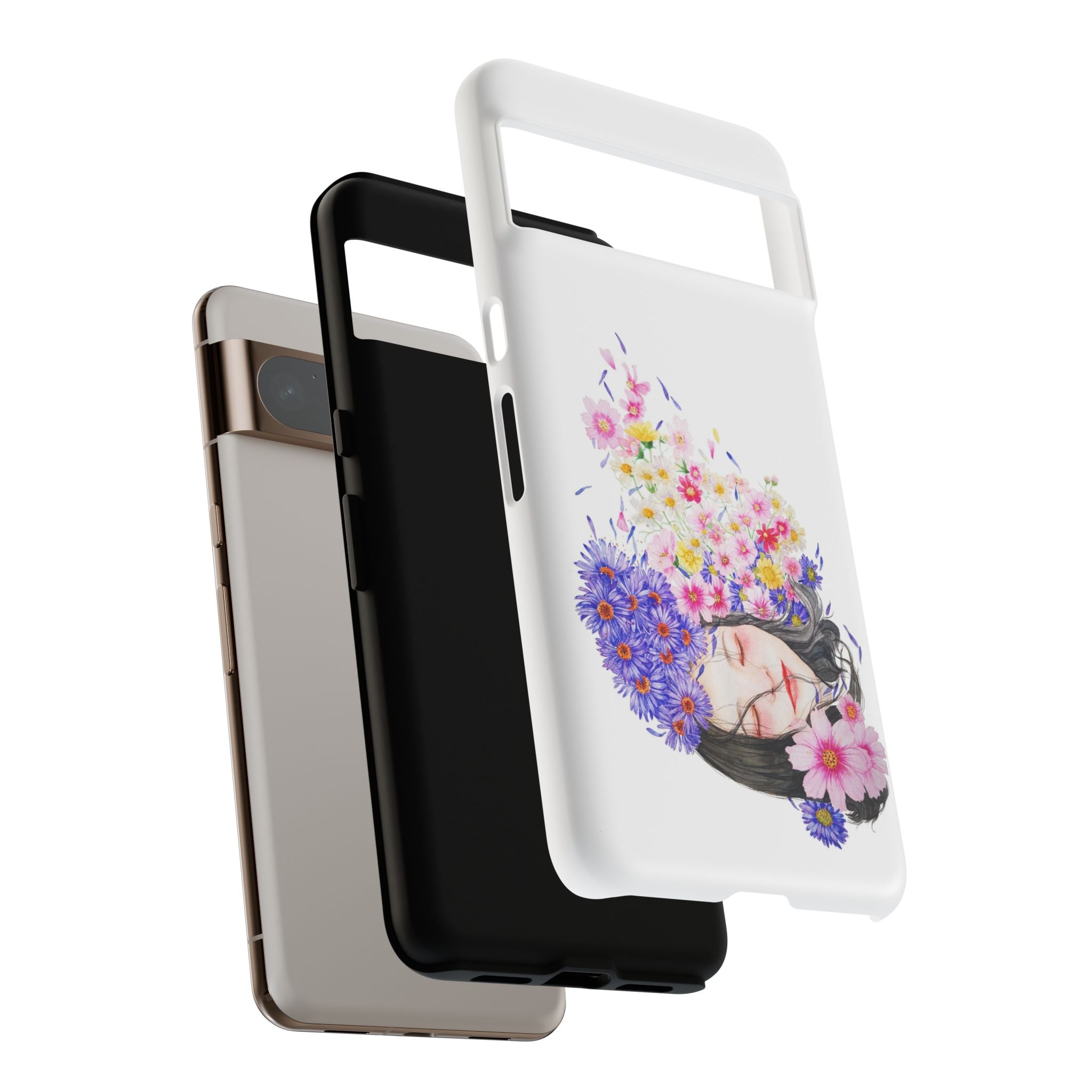 Floral Phone Case | Tough Cases | Cute Floral Design, Gift for Her, Spring Accessory, Mother's Day Gift, Stylish Protection