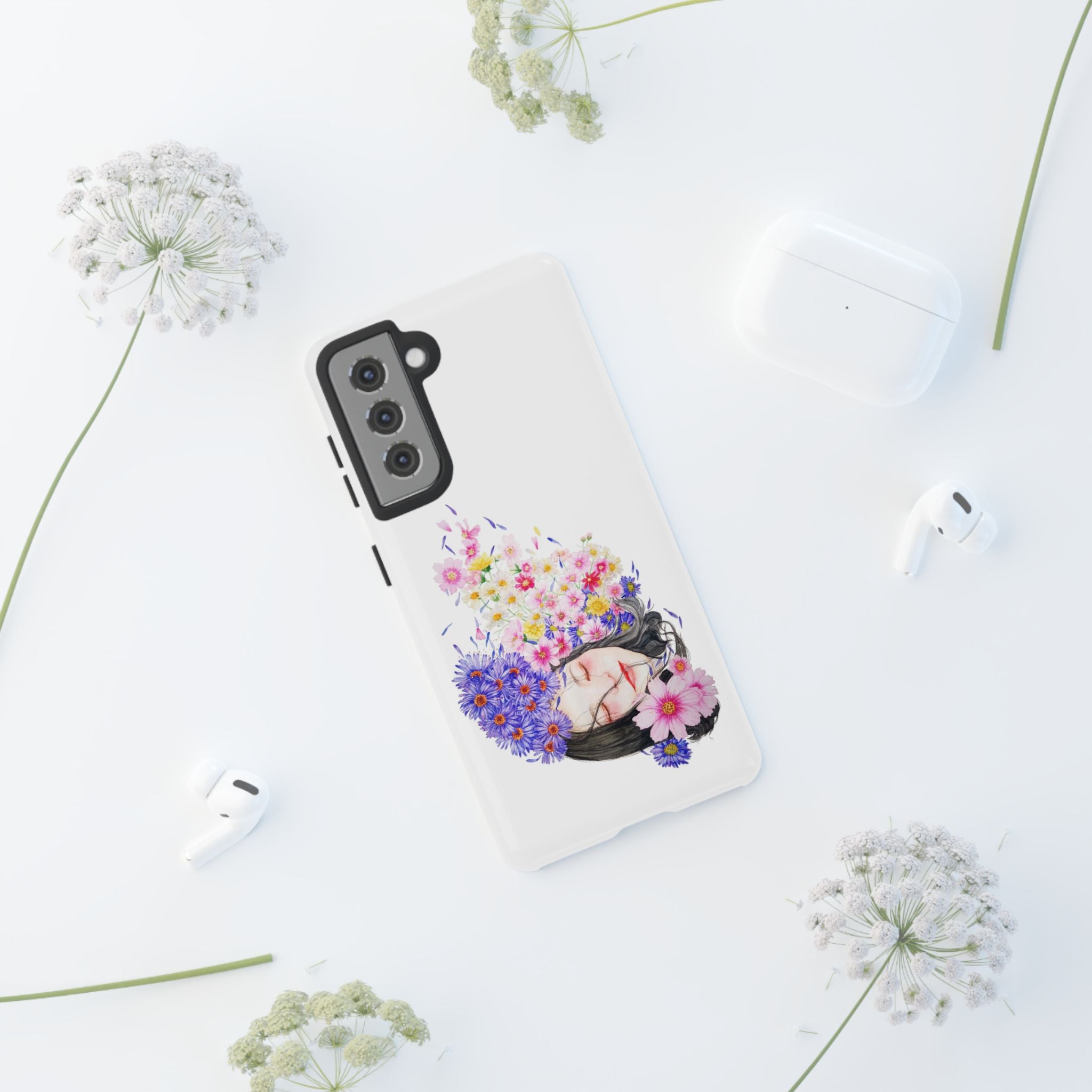 Floral Phone Case | Tough Cases | Cute Floral Design, Gift for Her, Spring Accessory, Mother's Day Gift, Stylish Protection