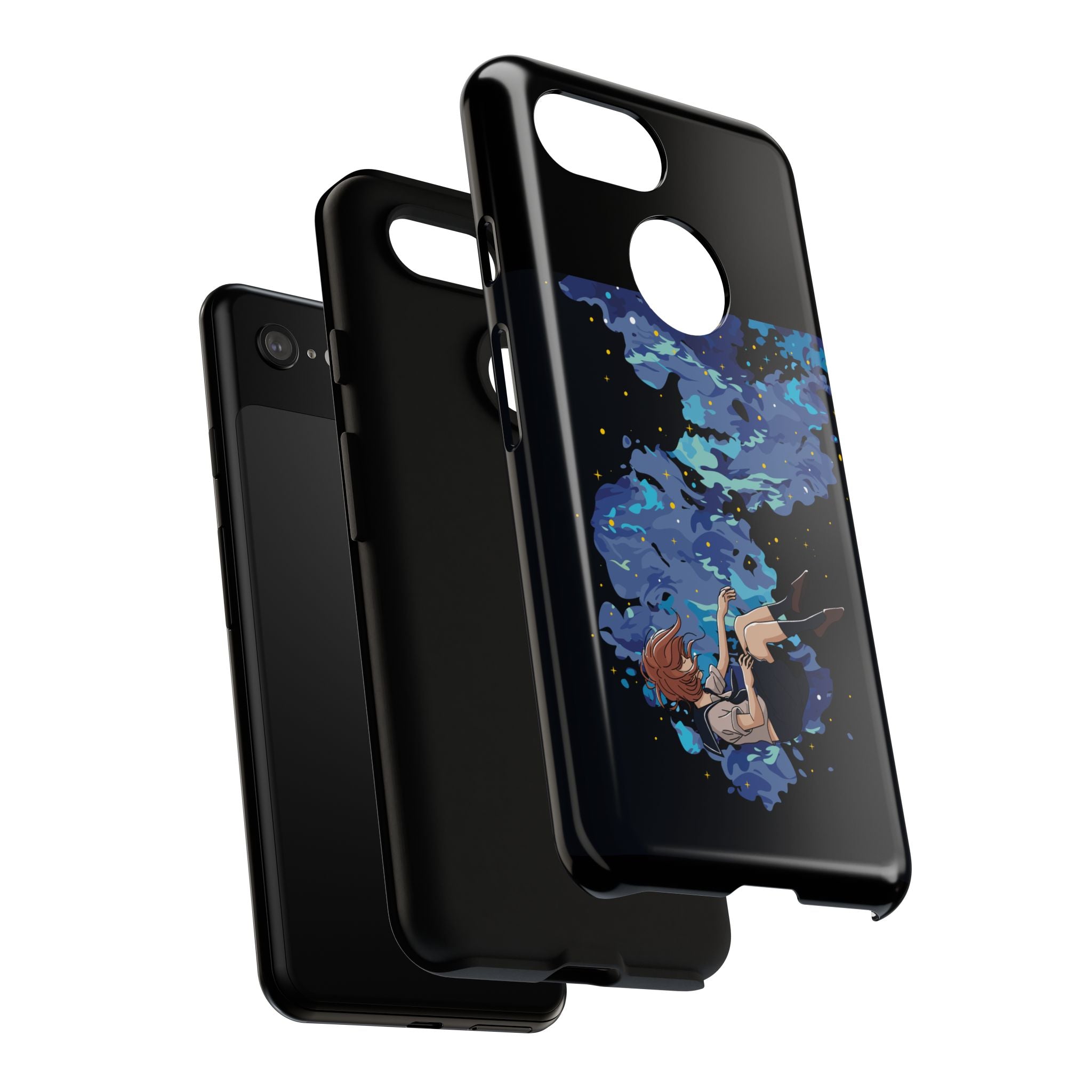 Tough Cases Phone Case - Artistic Galaxy Design, Cute Sleeve for Teens, Gift for Students, Unique Mobile Accessory, Trendy Tech Protection