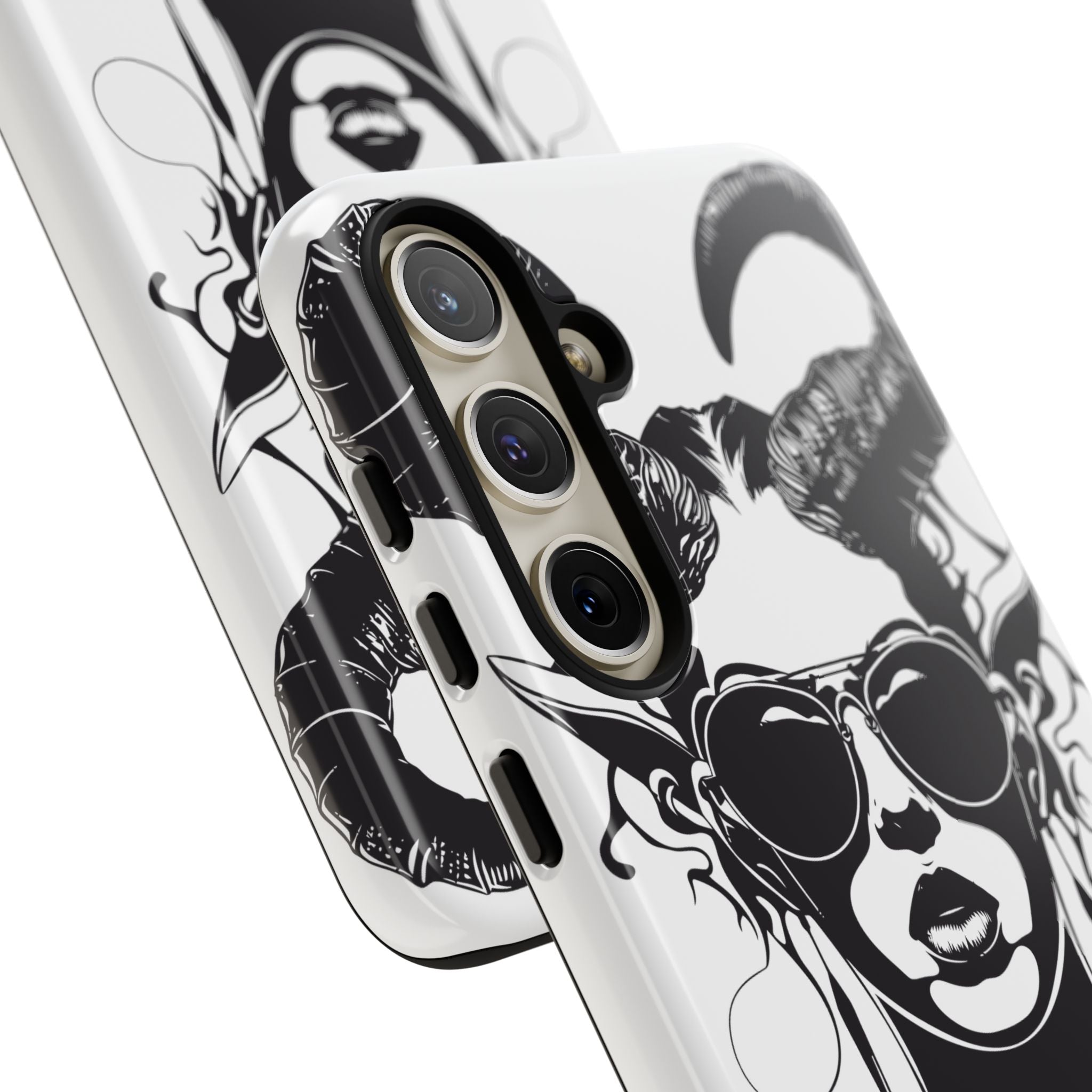 Tough Cases: Stylish Phone Case with Edgy Design, Protective Cover, Gift for Her, Trendy Accessories, Unique Art, Holiday Present