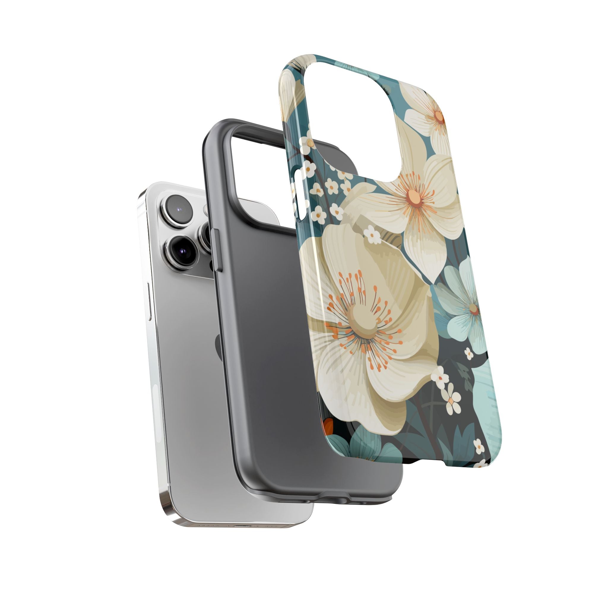 Floral Phone Case, Stylish Tough Cases with Botanical Design, Flower Print Phone Cover, Gifts for Nature Lovers, Eco-Friendly Mobile Cover
