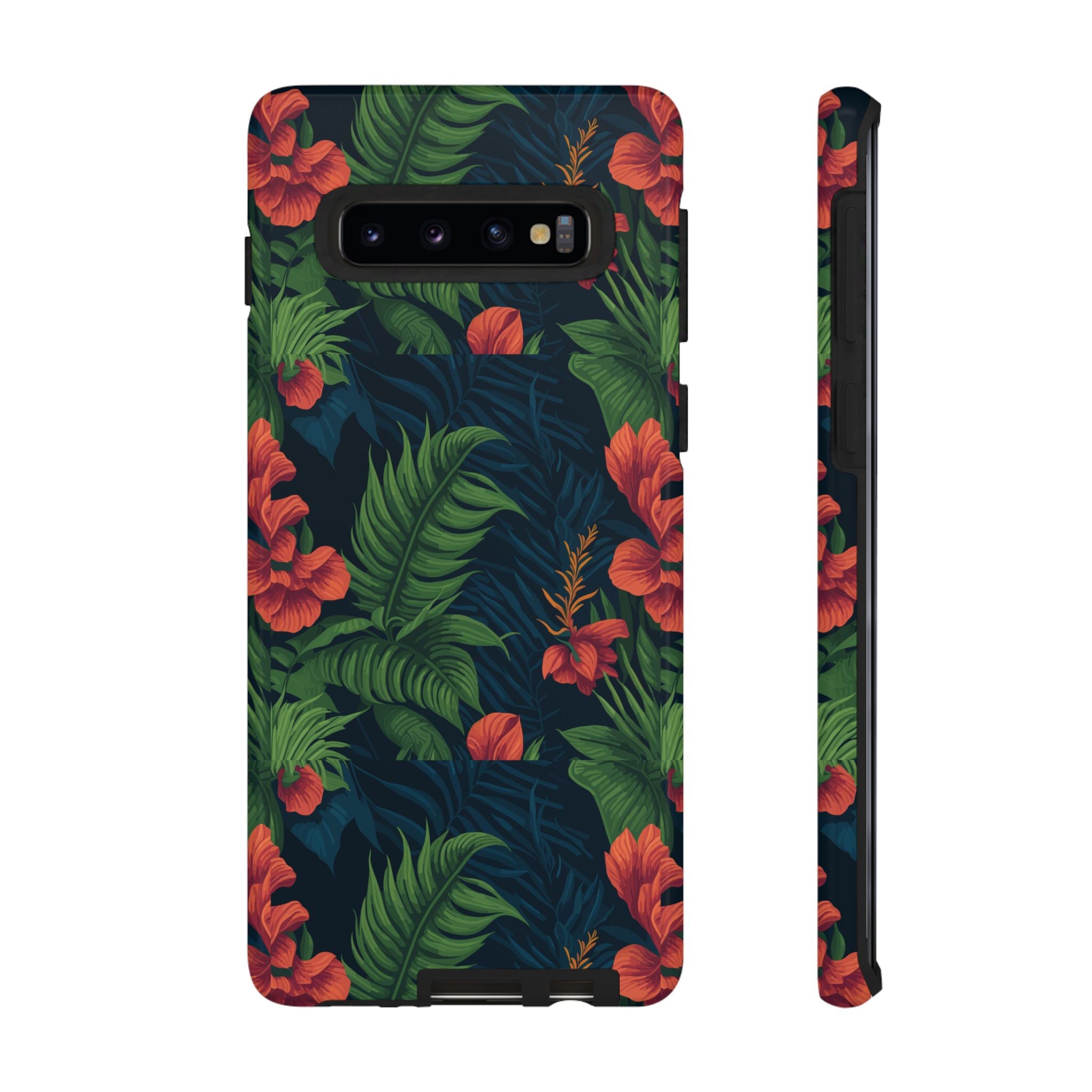 Tropical Phone Case with Floral Design, Eco-Friendly Protection for Summer Vibes, Ideal Gift for Nature Lovers, Vibrant Background