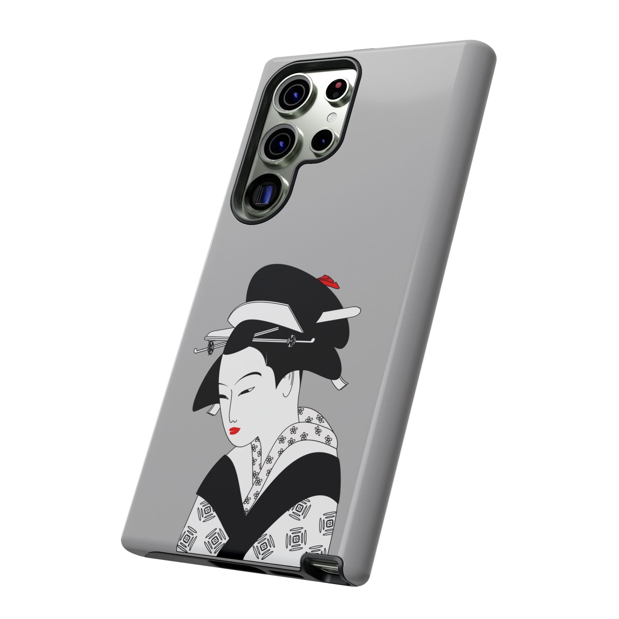 Stylish Phone Case with Japanese Geisha Design, Tough Phone Case, Cute Phone Cover, Japanese Art, Ethnic Style