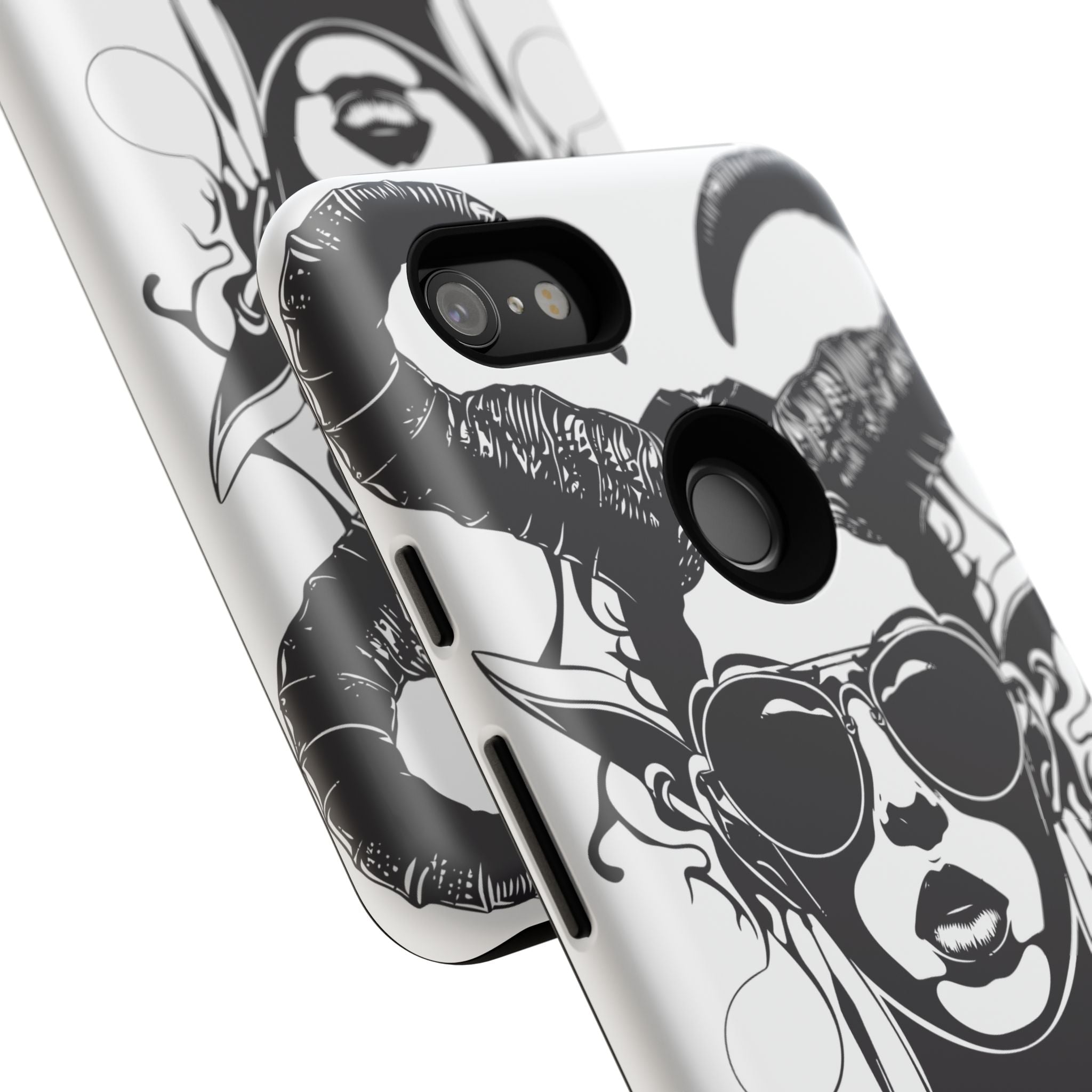 Tough Cases: Stylish Phone Case with Edgy Design, Protective Cover, Gift for Her, Trendy Accessories, Unique Art, Holiday Present