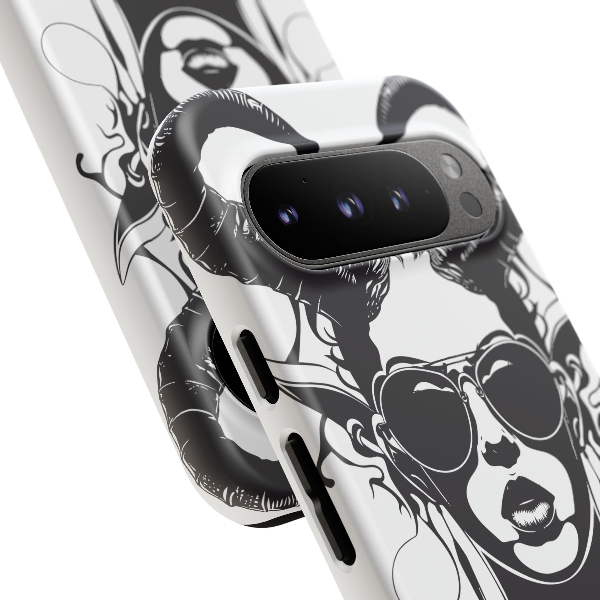 Tough Cases: Stylish Phone Case with Edgy Design, Protective Cover, Gift for Her, Trendy Accessories, Unique Art, Holiday Present