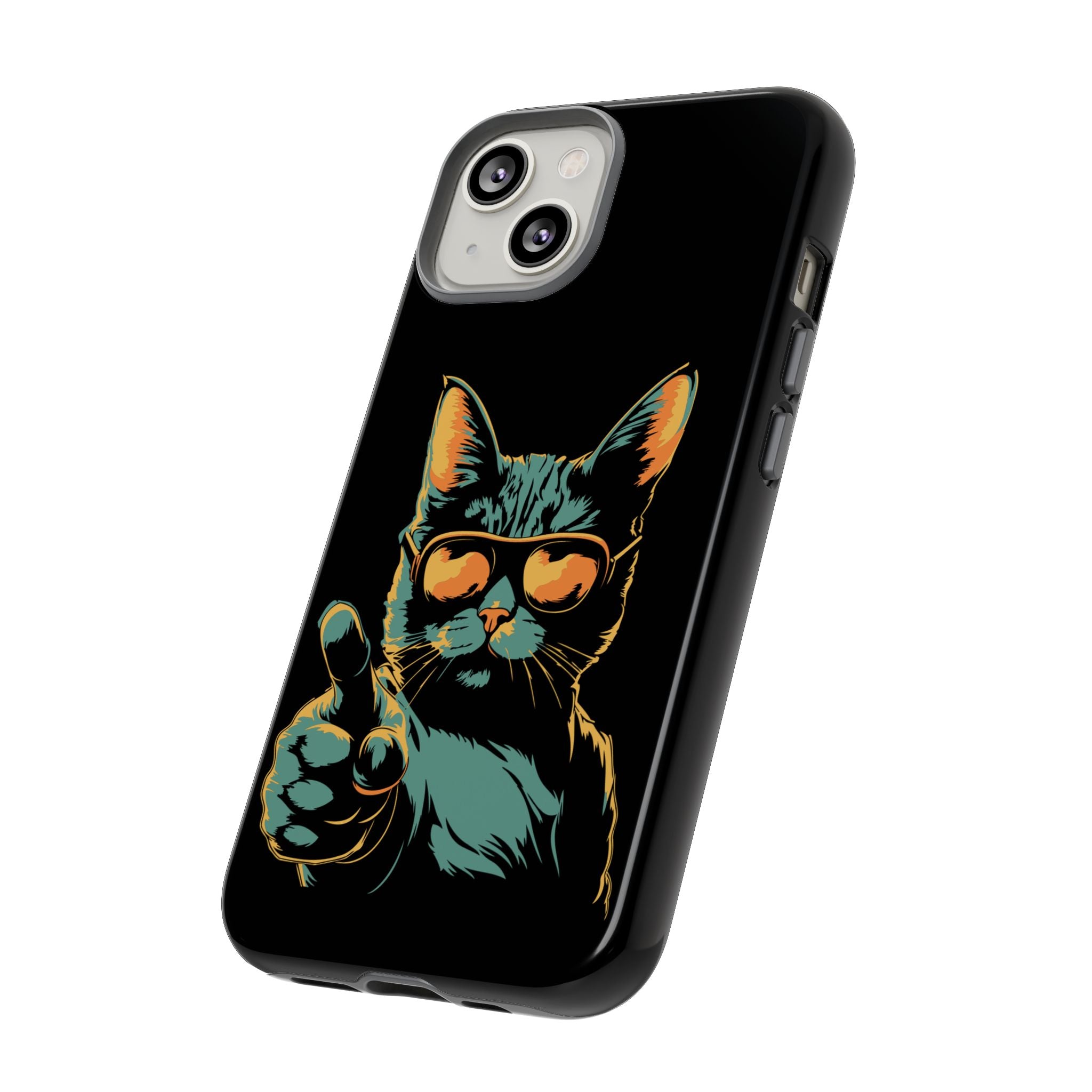 Cool Cat Phone Case, Stylish Phone Cover, Pet Lover Gift, Cute Cat Design, Fun Cat Accessories