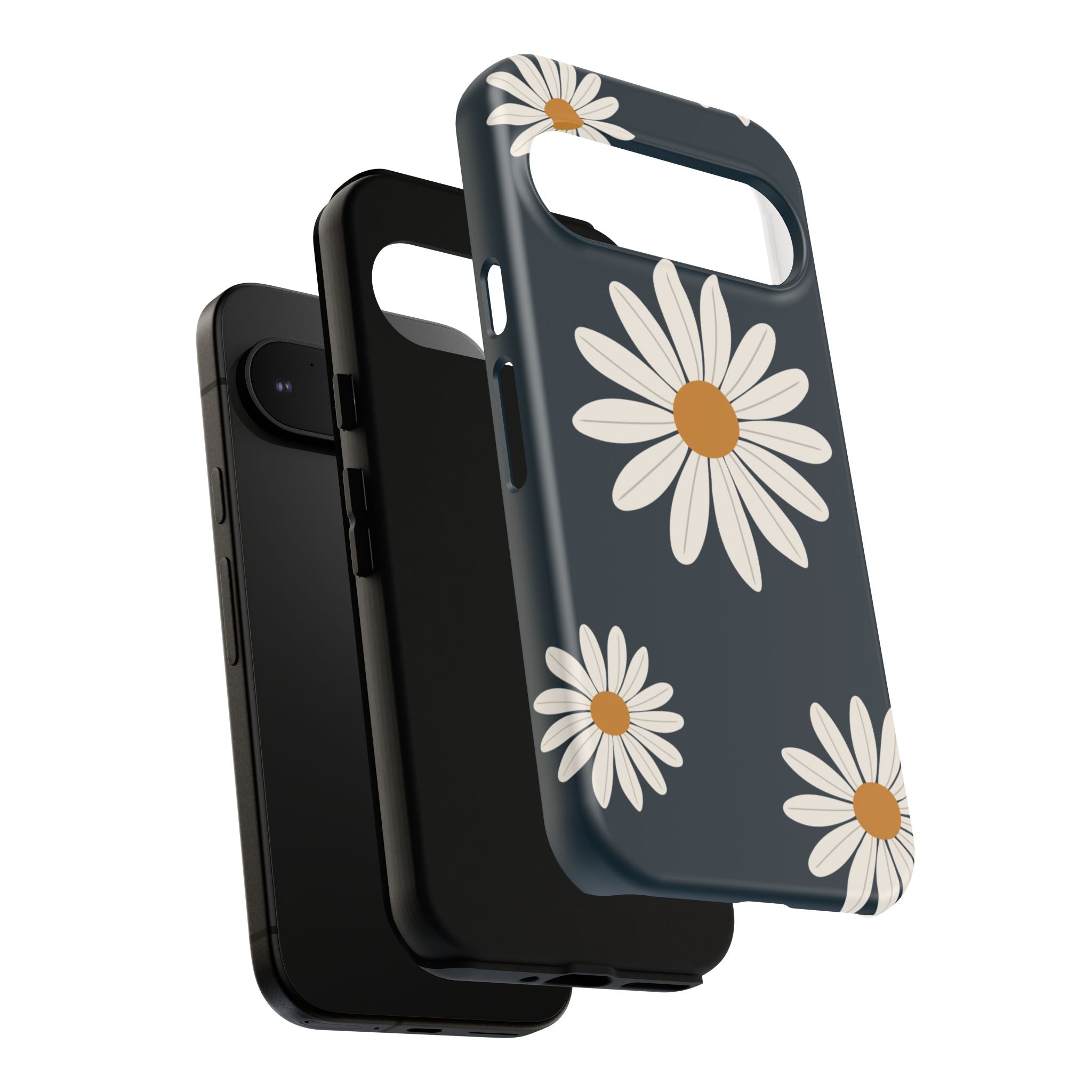 Daisy Phone Case, Floral Phone Cover, Tough Phone Case, Gift for Flower Lovers, Smartphone Accessory, Spring Design