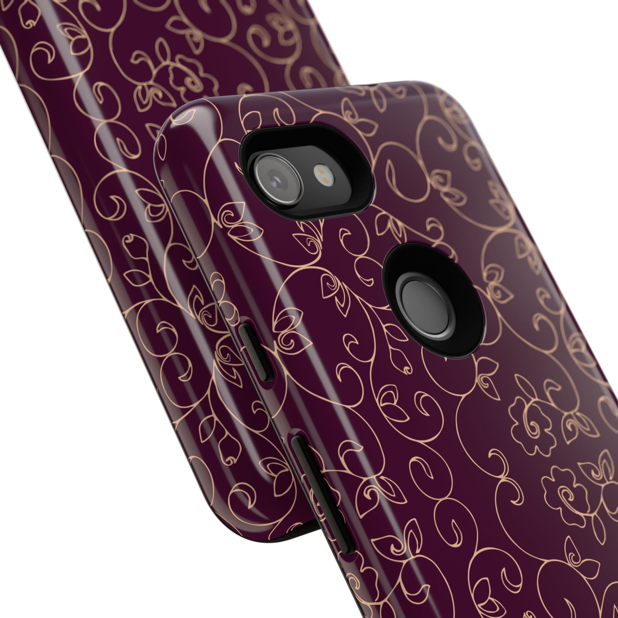 Elegant Floral Phone Case | Durable Mobile Cover, Gift for Her, Floral Design, Stylish Accessory, Phone Protection