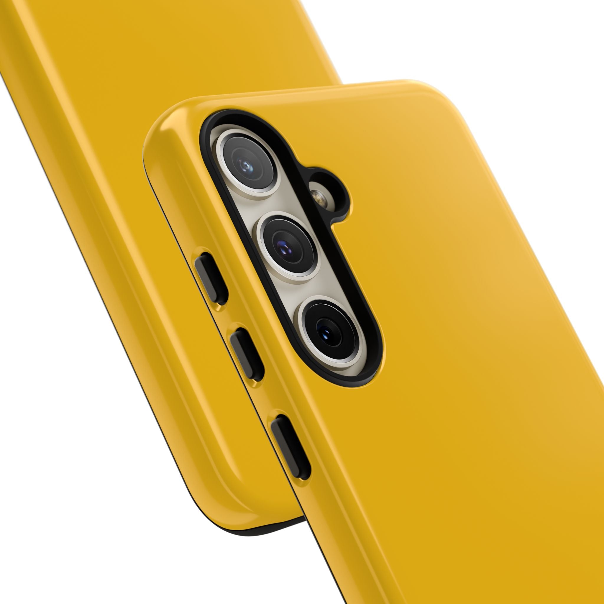 Motorcycle Phone Case, Tough Phone Cover, Gift for Bikers, Durable Tech Accessory, Yellow Motorcycle Design