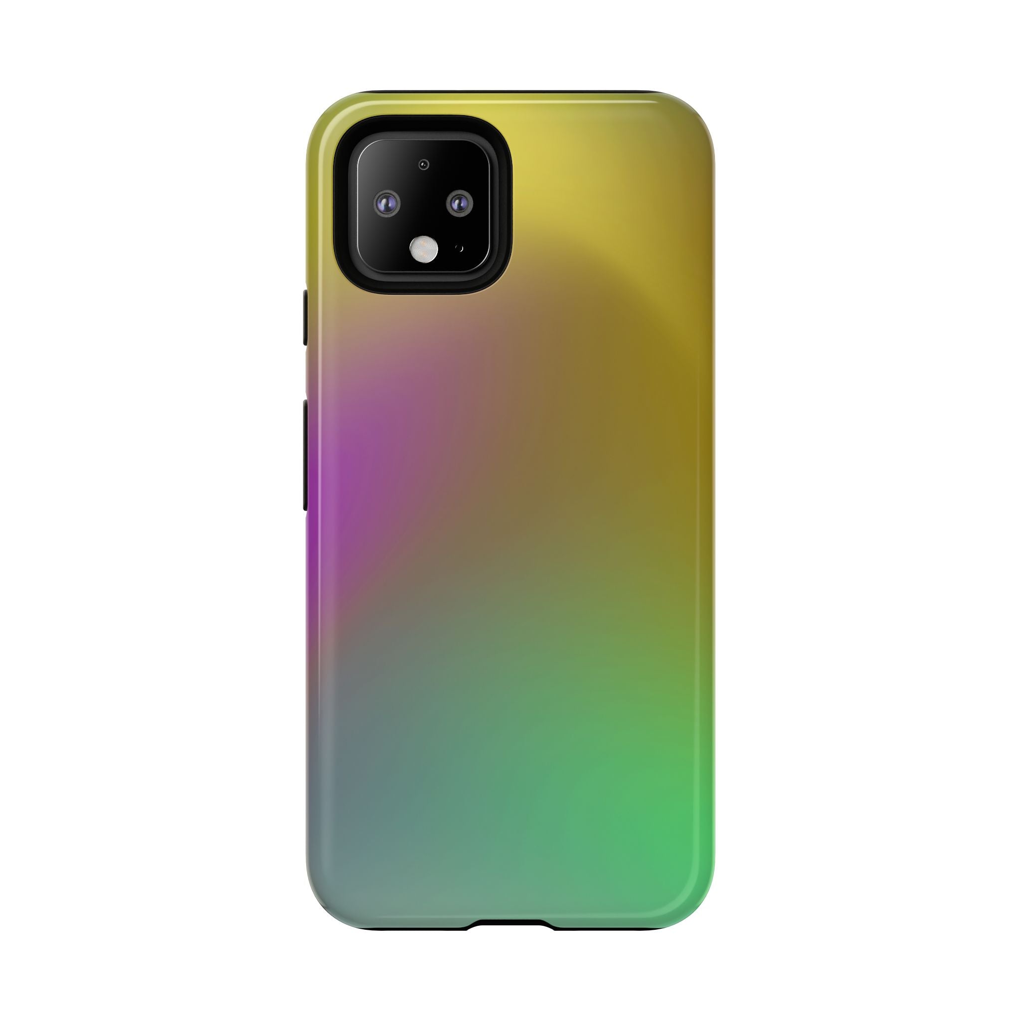 Vibrant Phone Case, Tough Cases, Colorful Phone Cover, Durable Mobile Case, Yellow Green Gradient Design