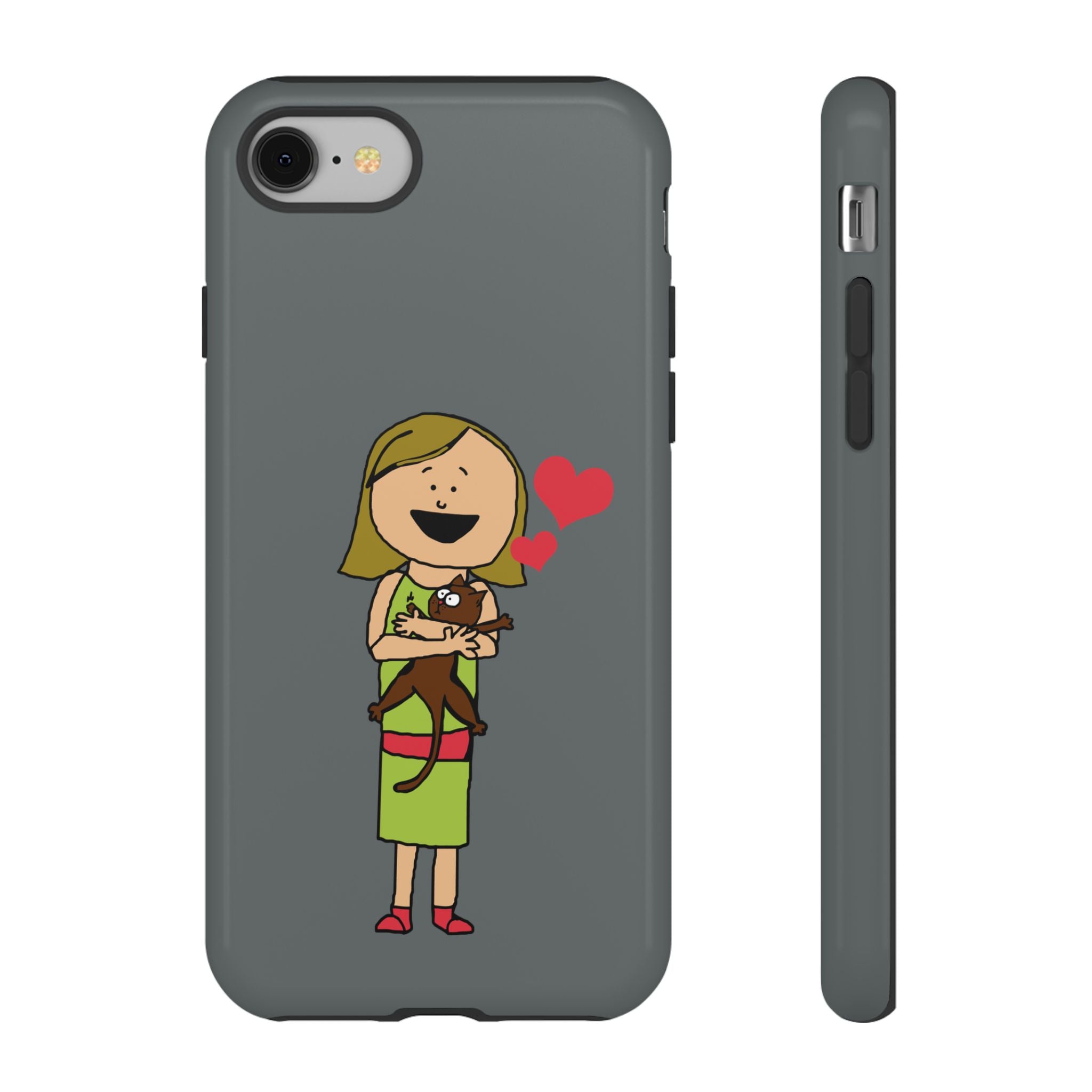 Pet Lover's Phone Case, Cute Animal Phone Cover, Gift for Dog Lovers, Cartoon Design, Fun Smartphone Accessory