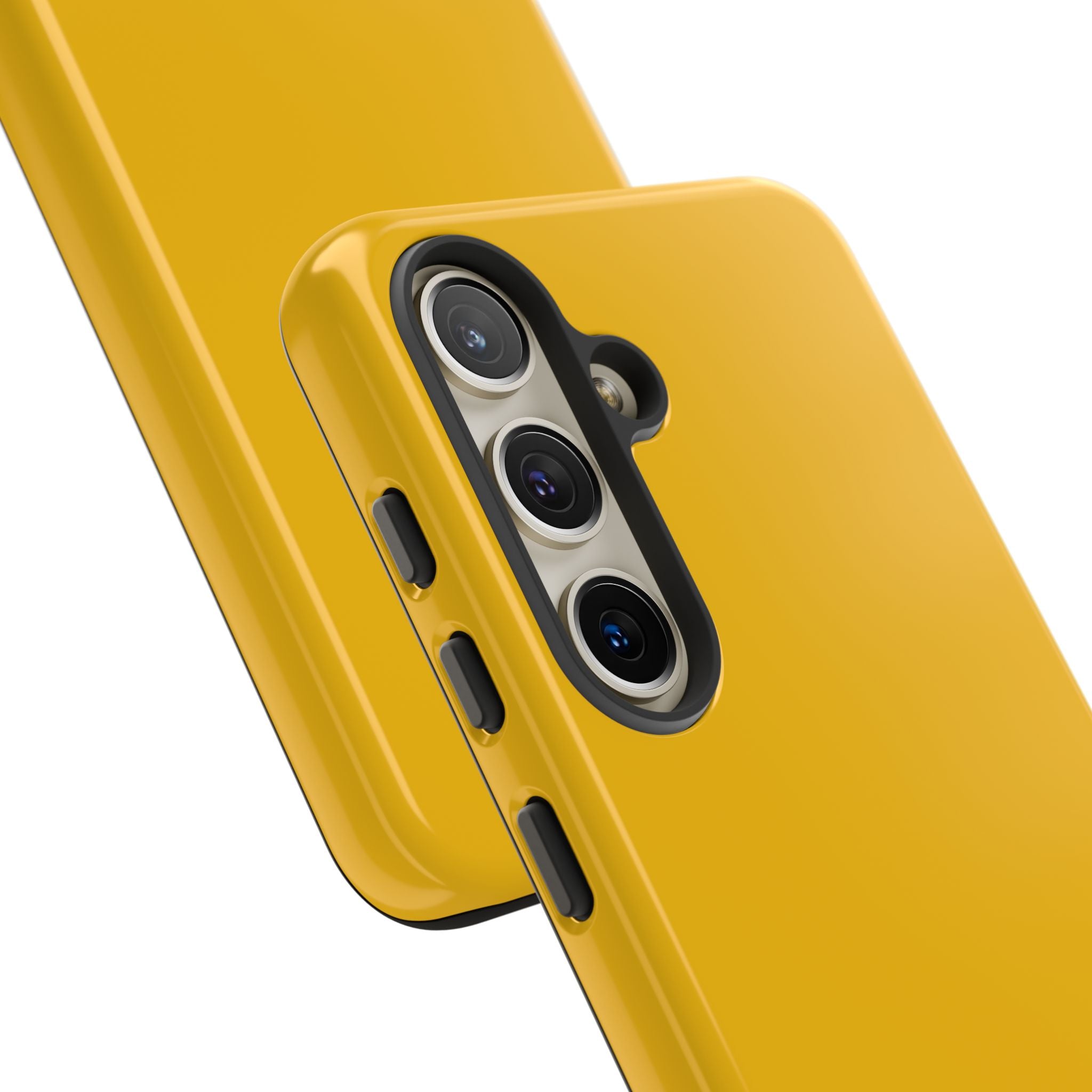 Motorcycle Phone Case, Tough Phone Cover, Gift for Bikers, Durable Tech Accessory, Yellow Motorcycle Design