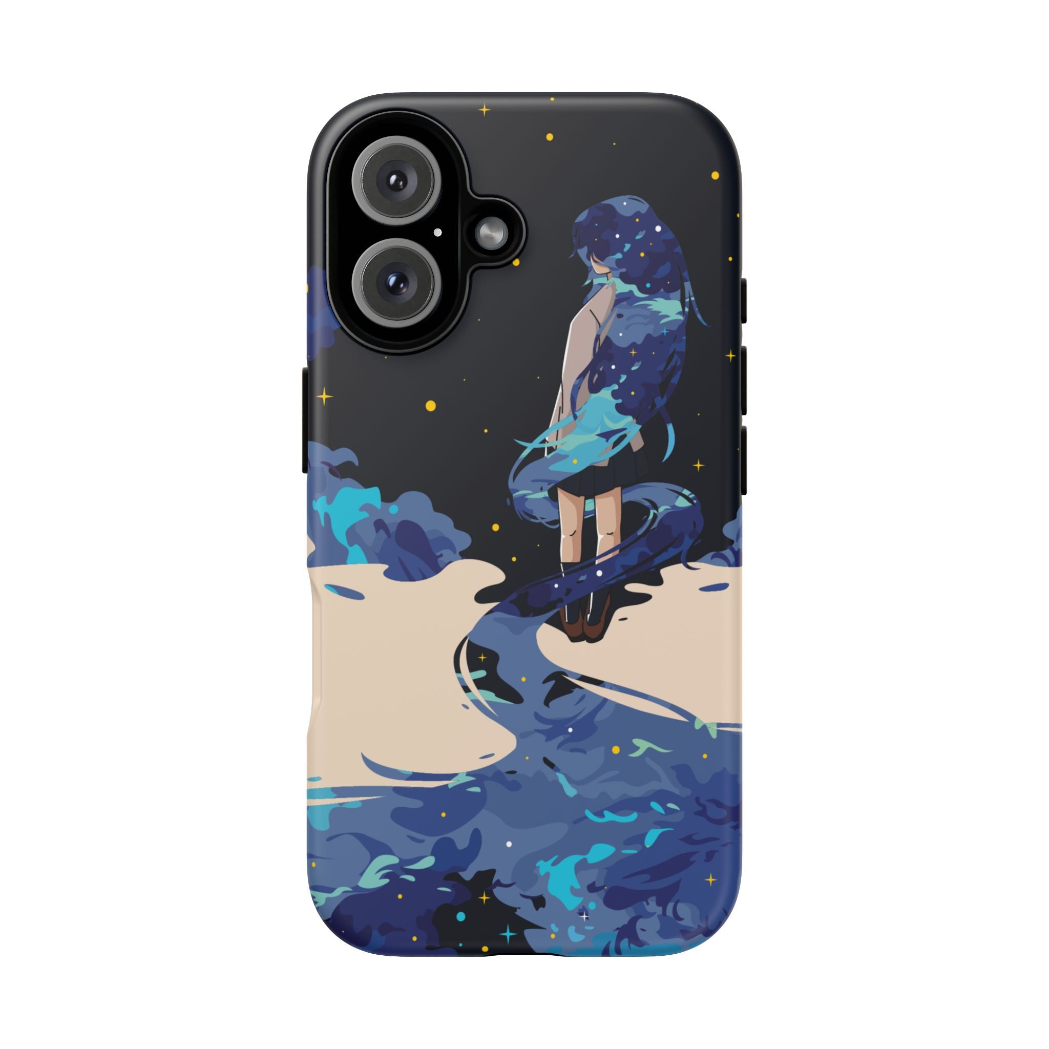 Galaxy-Inspired Phone Case, Celestial Design, Tough Phone Cover, Gift for Space Lovers, Artsy Accessories, Unique Merchandise