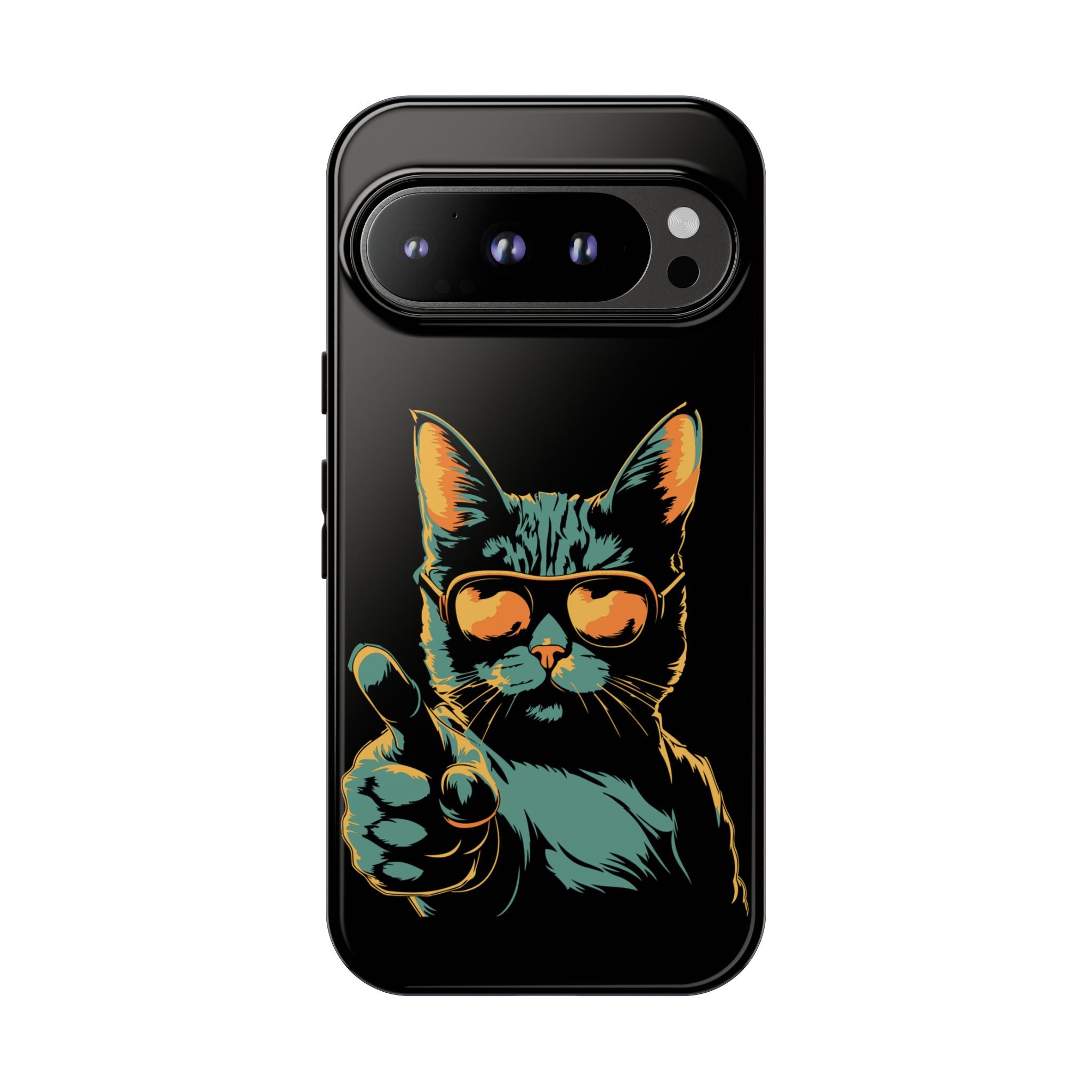 Cool Cat Phone Case, Stylish Phone Cover, Pet Lover Gift, Cute Cat Design, Fun Cat Accessories
